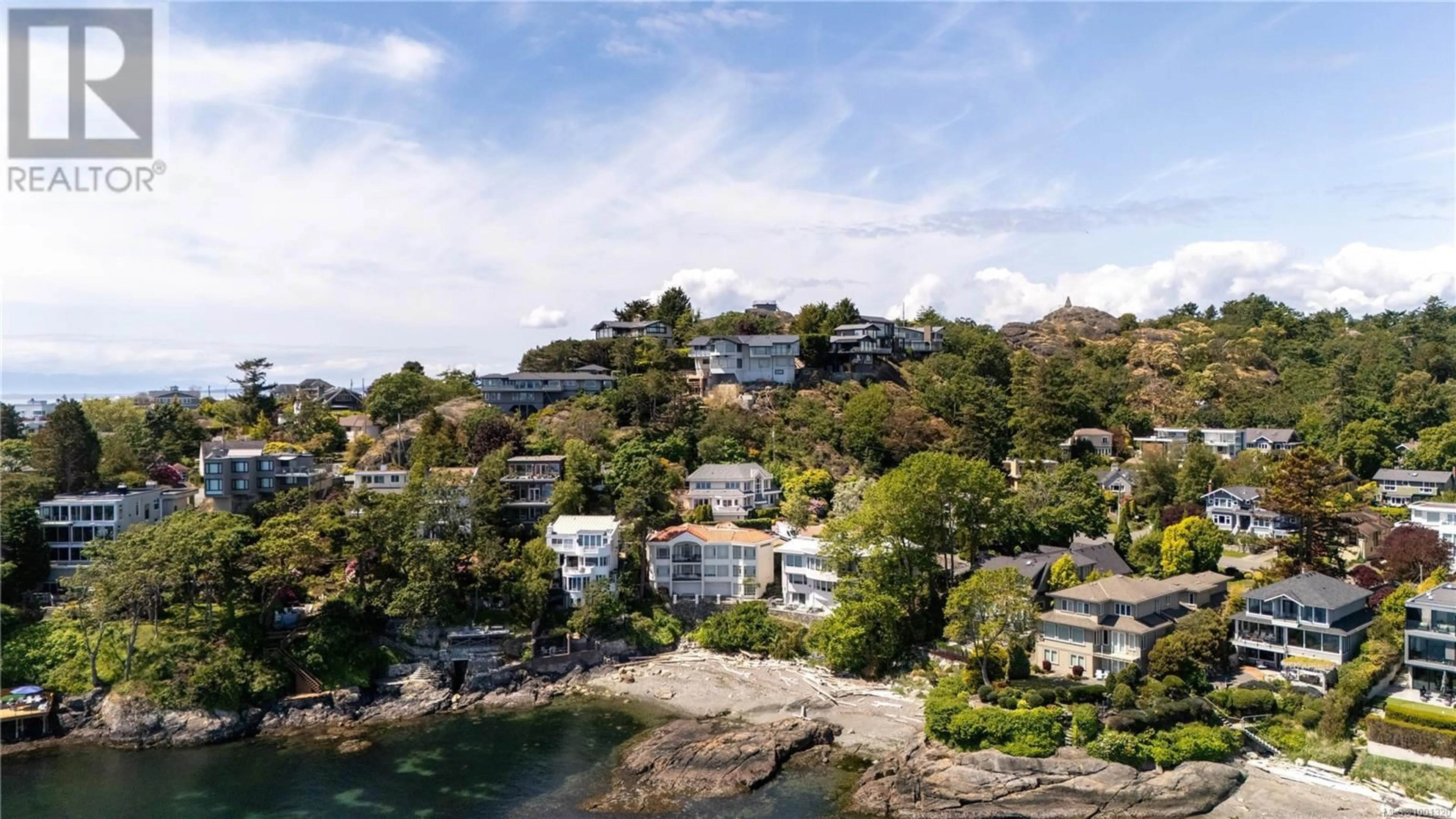 A pic from outside/outdoor area/front of a property/back of a property/a pic from drone, water/lake/river/ocean view for 335 KING GEORGE TERRACE, Oak Bay British Columbia V8S2J8