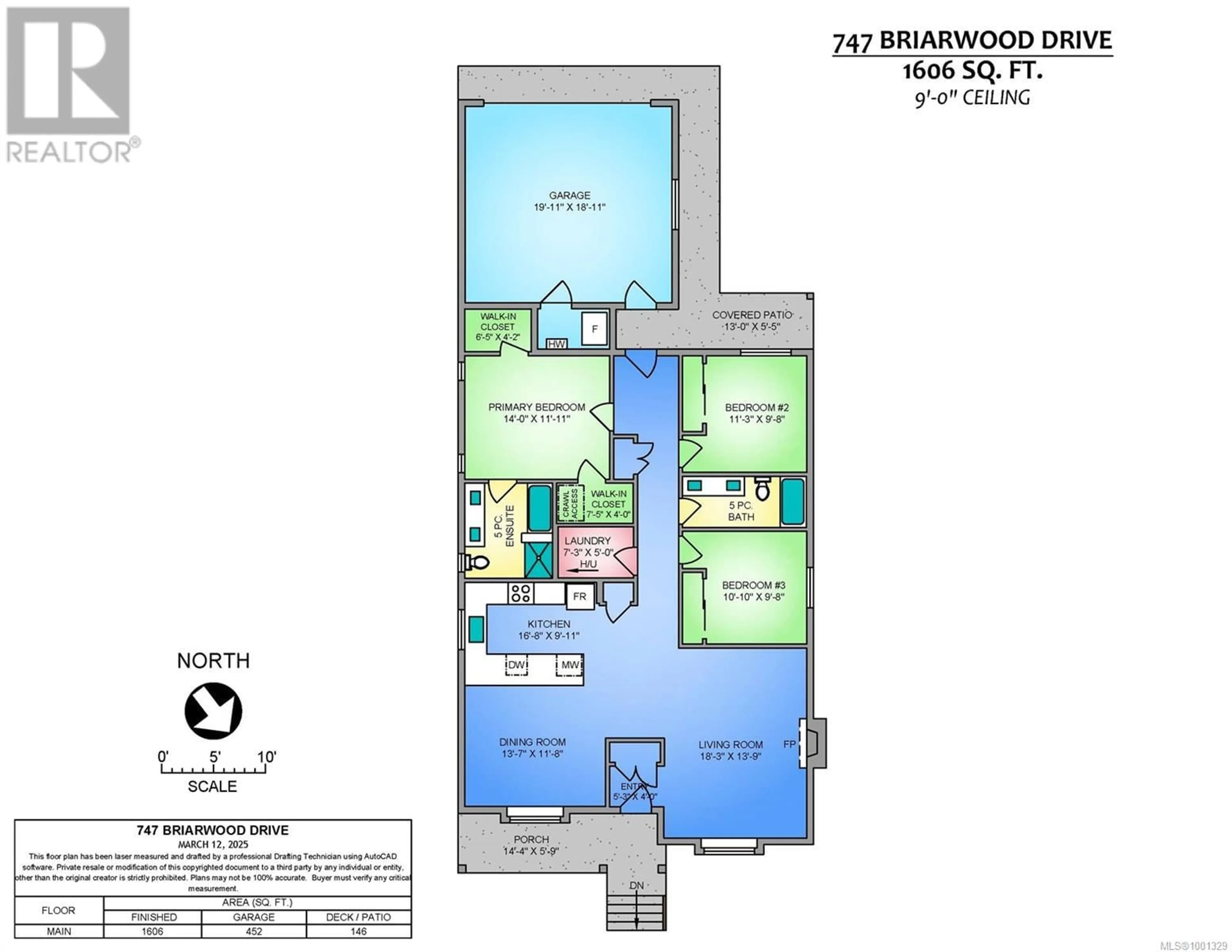 Floor plan for 747 BRIARWOOD DRIVE, Parksville British Columbia V9P2P9
