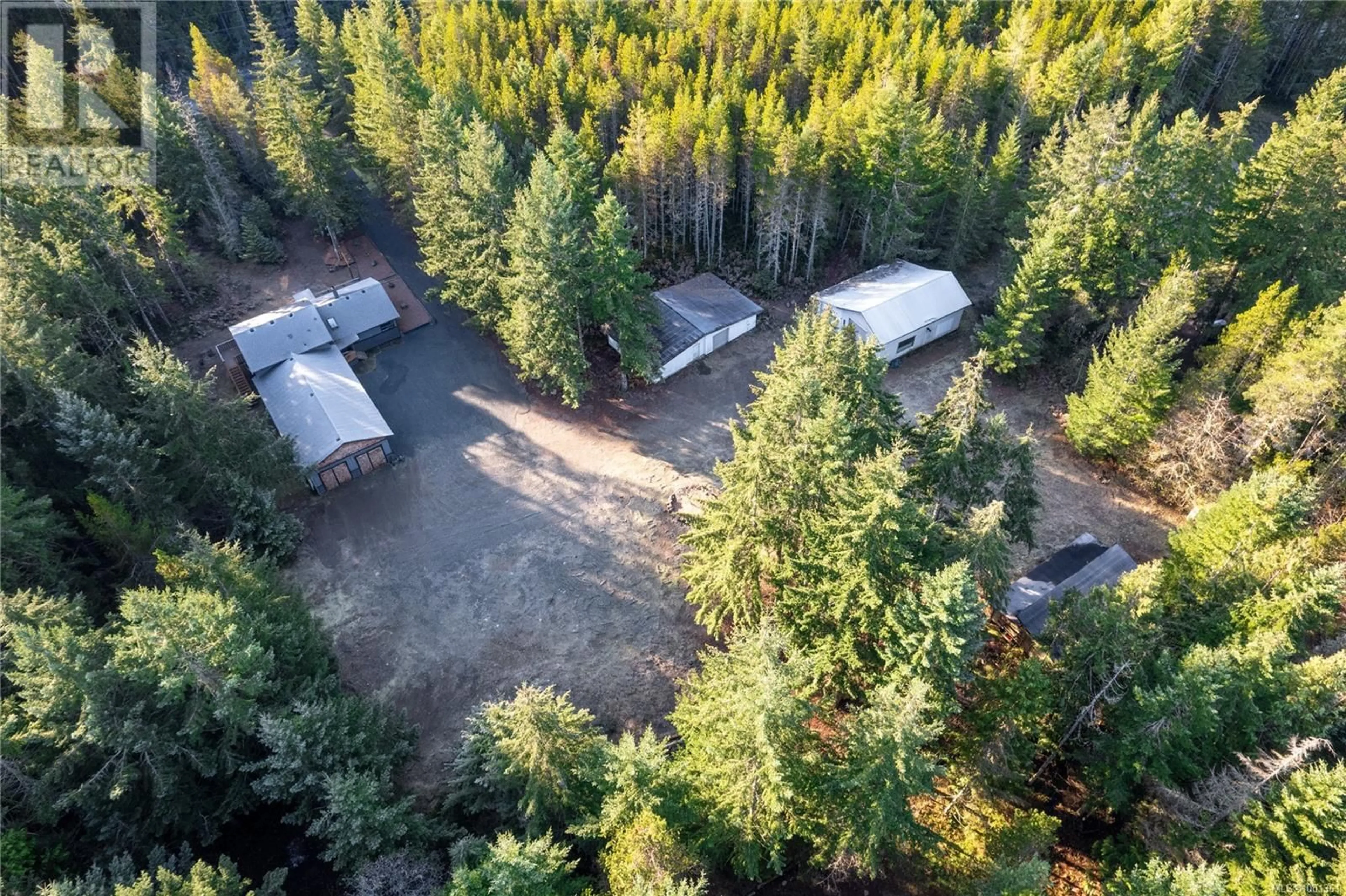 A pic from outside/outdoor area/front of a property/back of a property/a pic from drone, forest/trees view for 4715 ANDERSON AVENUE, Bowser British Columbia V0R1G0