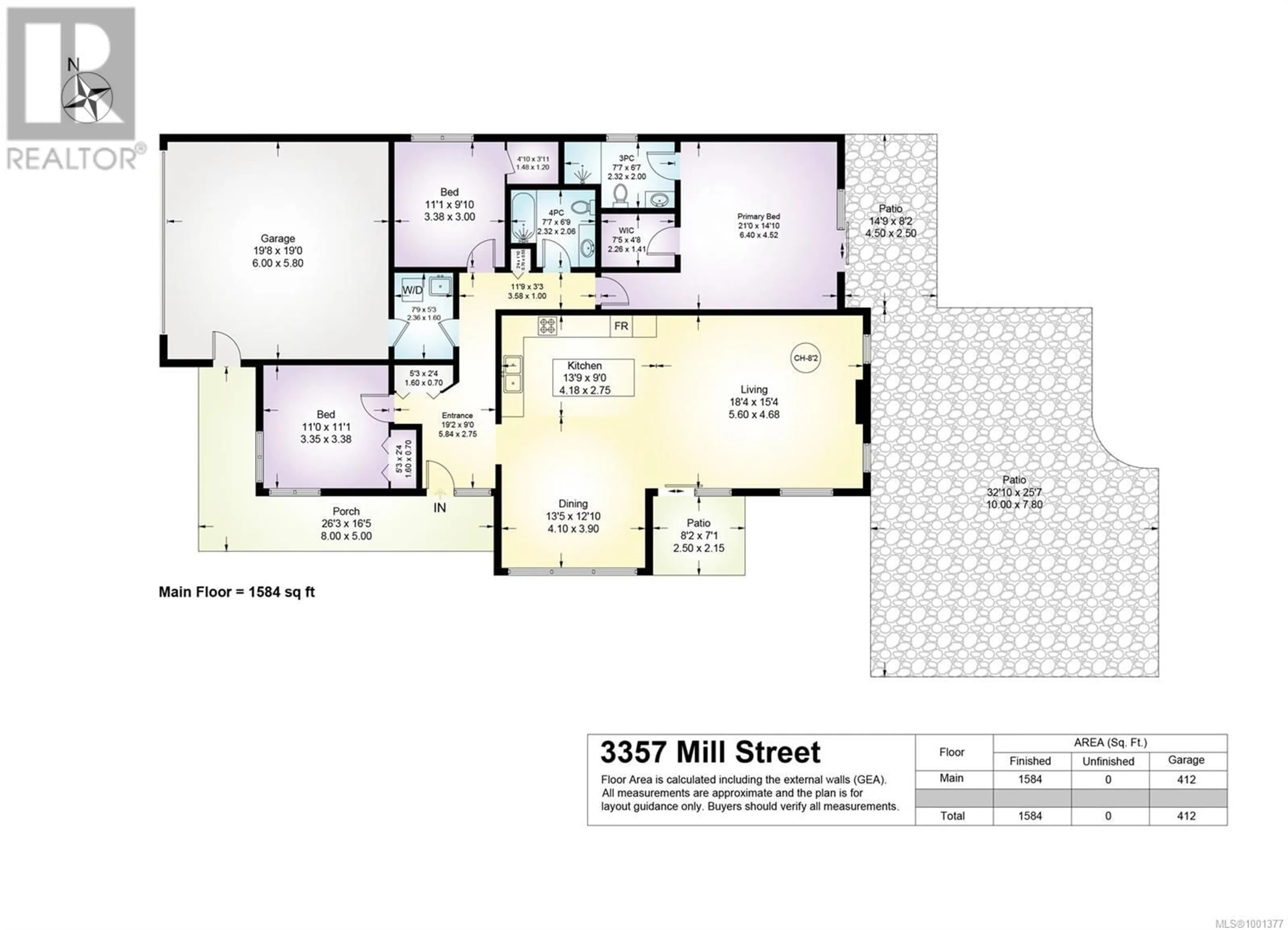 Floor plan for 3357 MILL STREET, Cumberland British Columbia V0R1S0