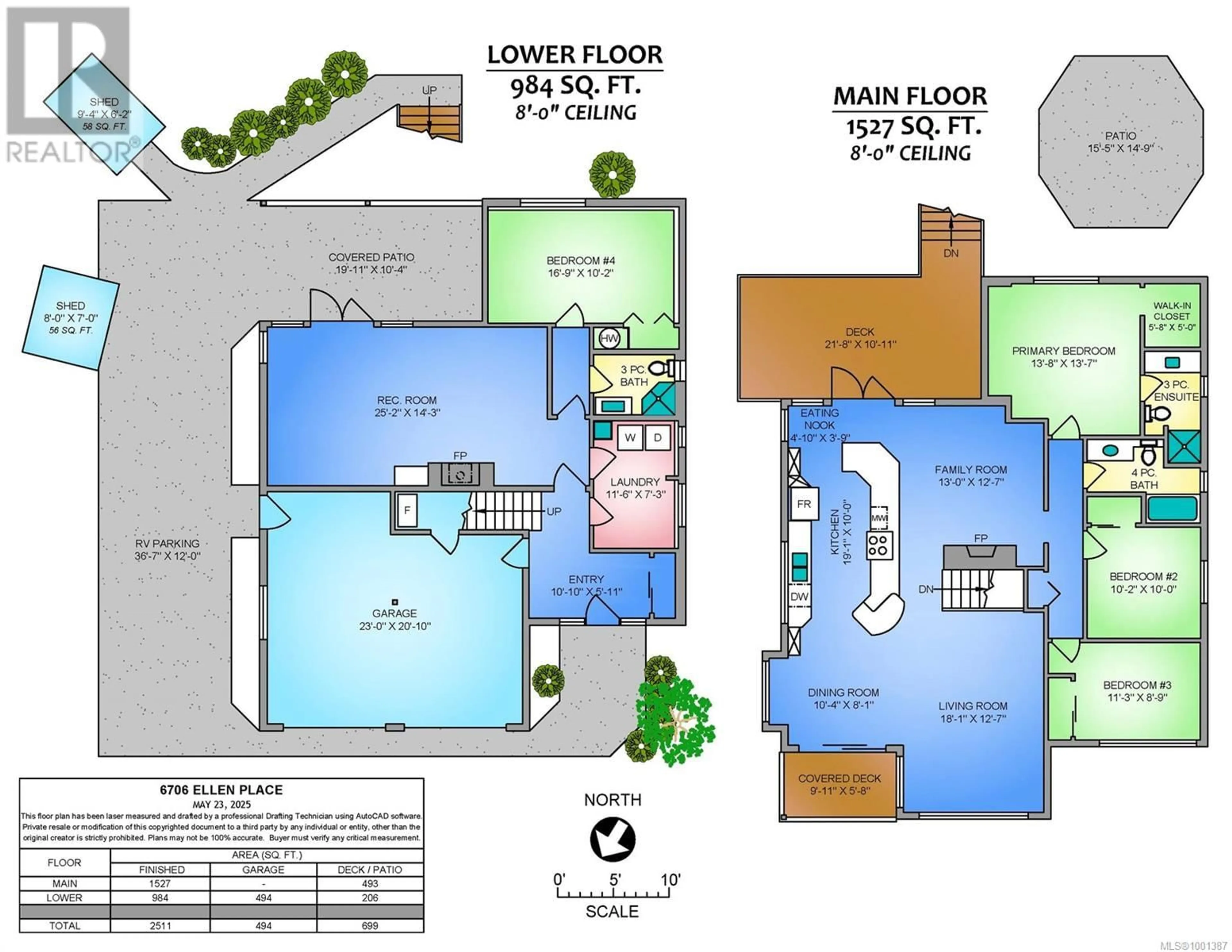 Floor plan for 6706 ELLEN PLACE, Nanaimo British Columbia V9V1A2