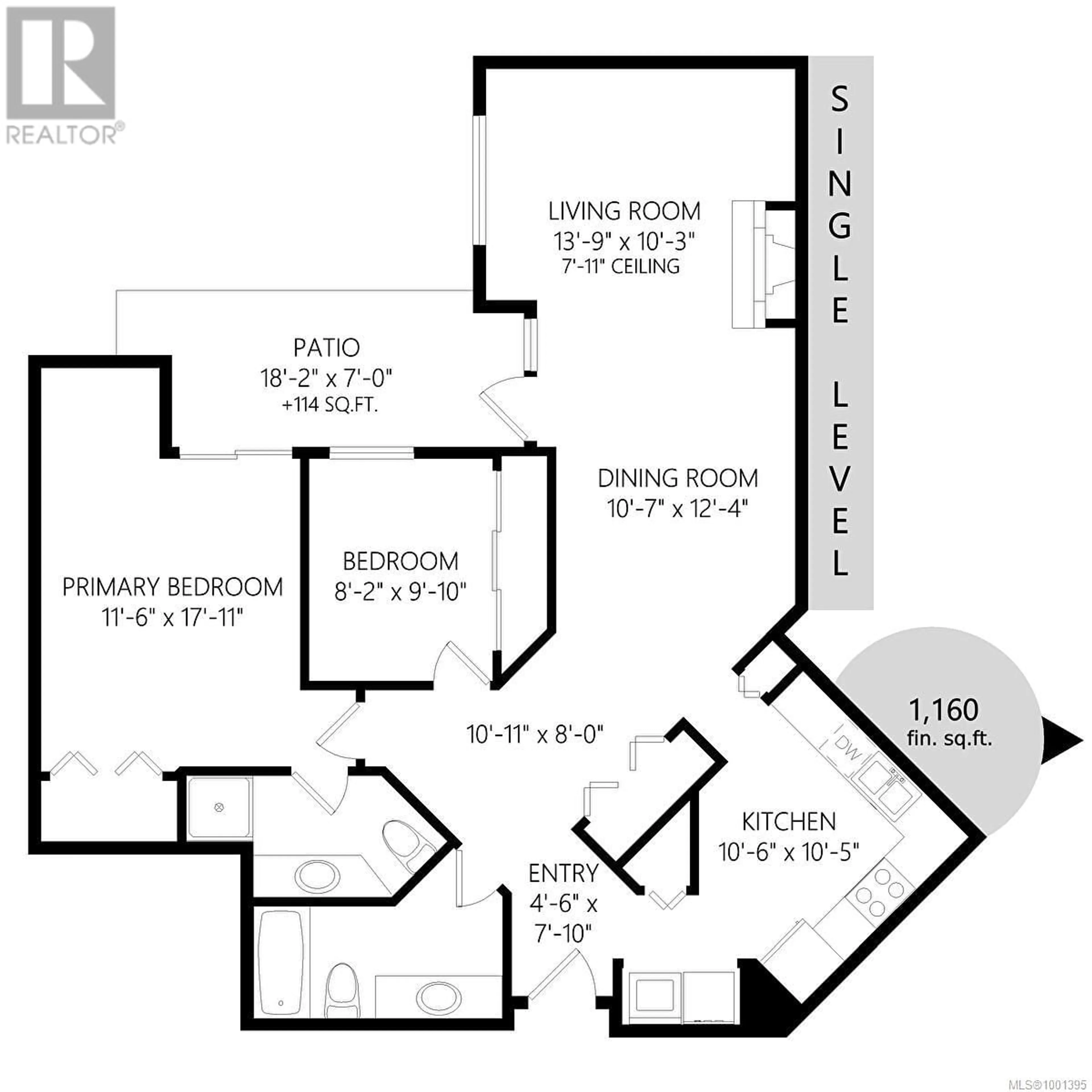 Floor plan for 104 - 3900 SHELBOURNE STREET, Saanich British Columbia V8P4H8