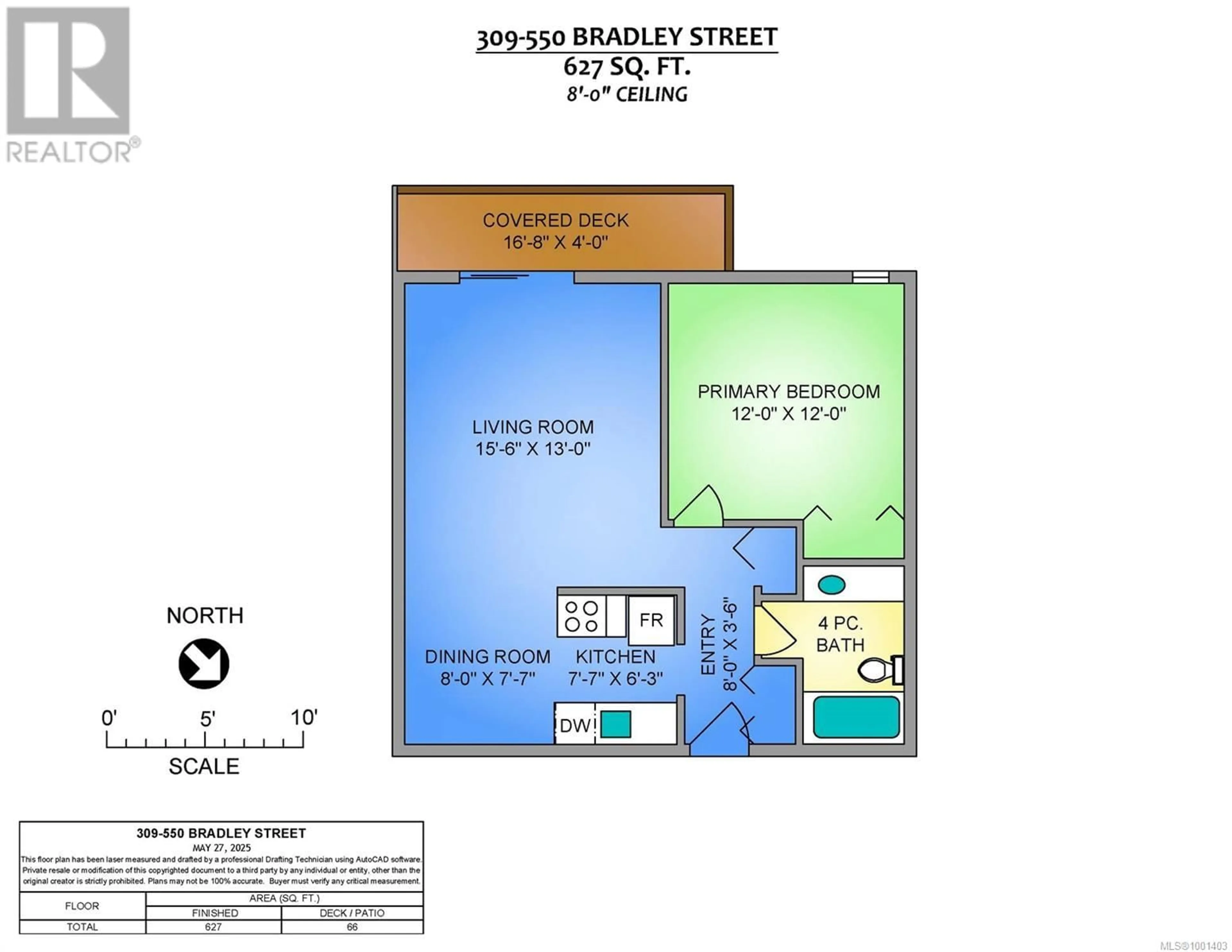 Floor plan for 309 - 550 BRADLEY STREET, Nanaimo British Columbia V9S5N4