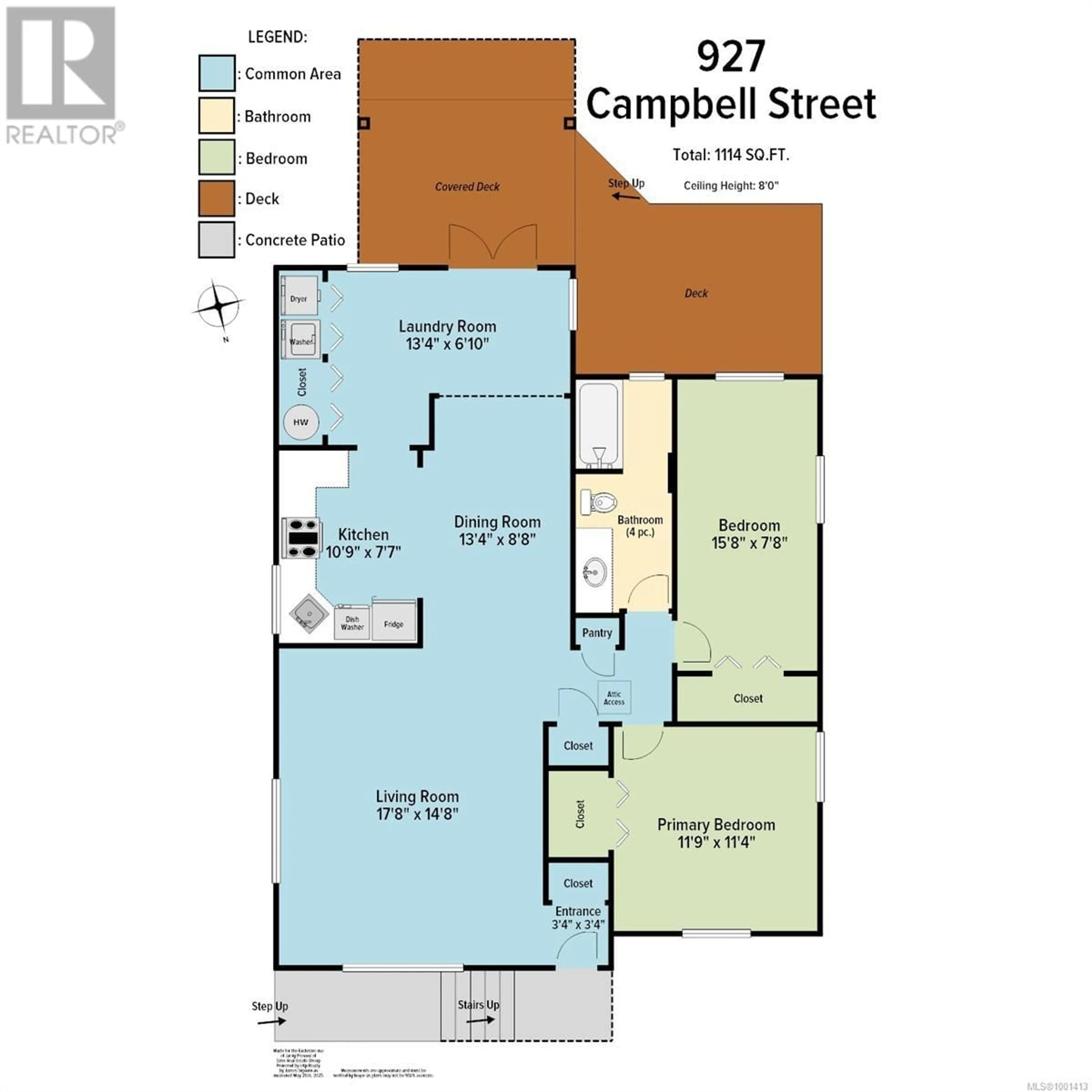 Floor plan for 927 CAMPBELL STREET, Nanaimo British Columbia V9R3H5