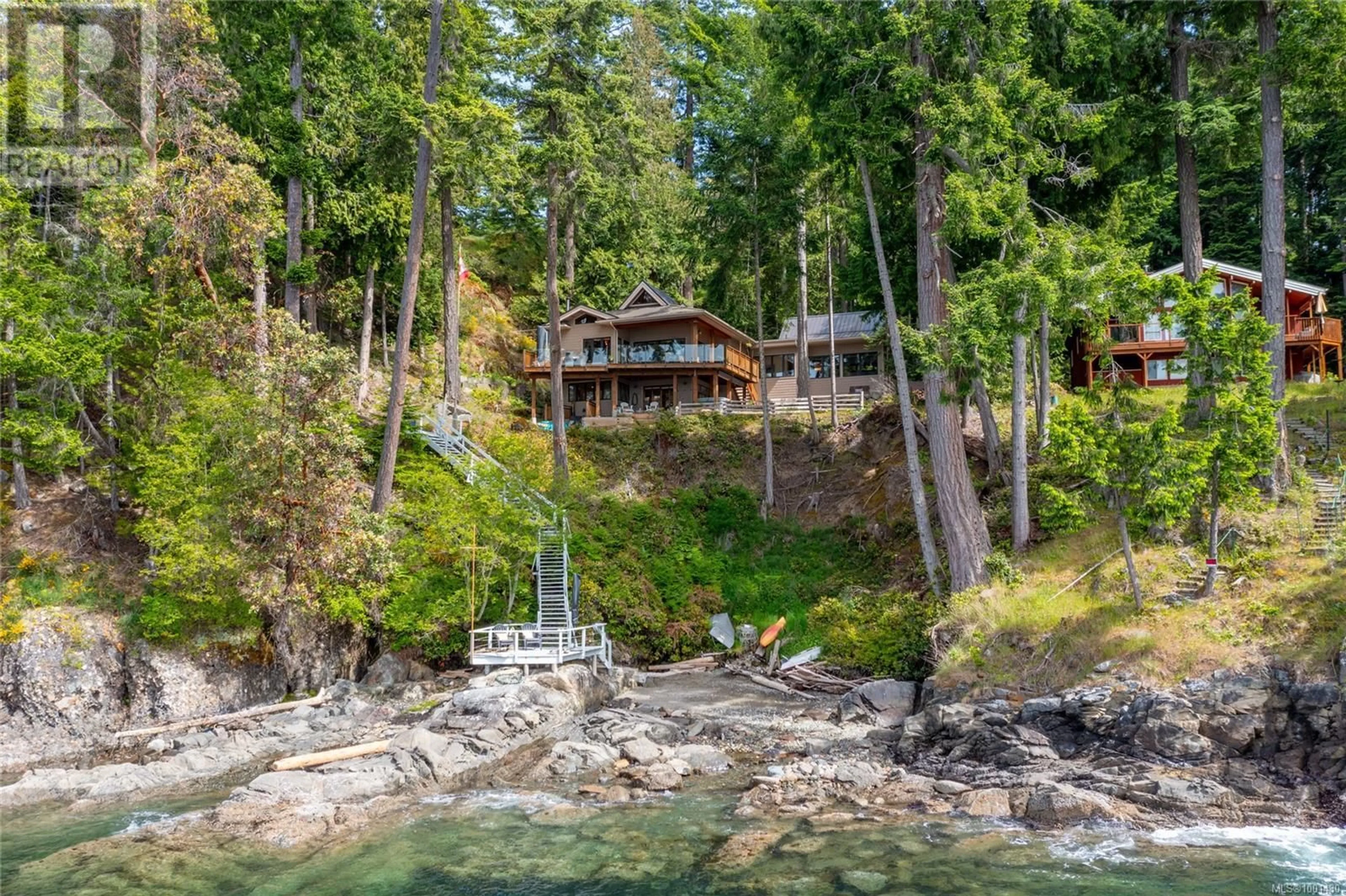 A pic from outside/outdoor area/front of a property/back of a property/a pic from drone, water/lake/river/ocean view for 1604 STORM CRESCENT, Pender Island British Columbia V0N2M2
