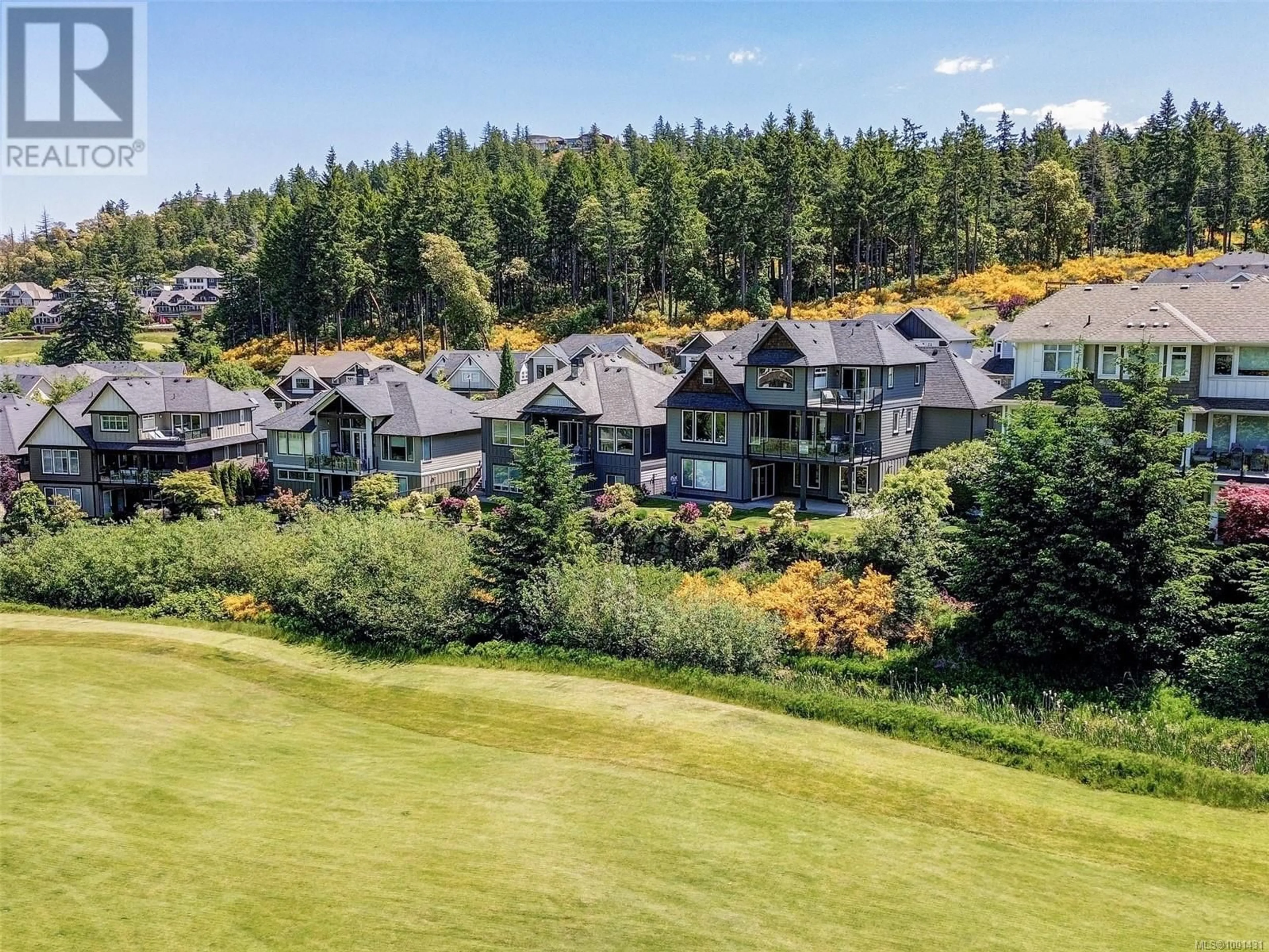 A pic from outside/outdoor area/front of a property/back of a property/a pic from drone, mountain view for 2156 CHAMPIONS WAY, Langford British Columbia V9B0R9
