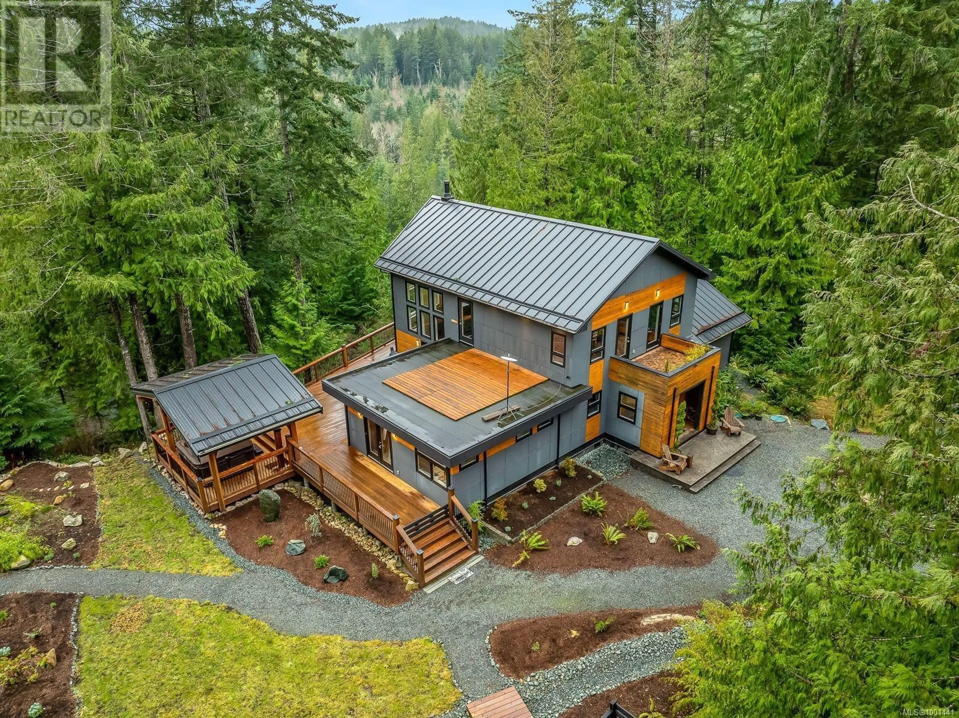 A pic from outside/outdoor area/front of a property/back of a property/a pic from drone, forest/trees view for 2640 CONVILLE BAY ROAD, Quadra Island British Columbia V0P1N0