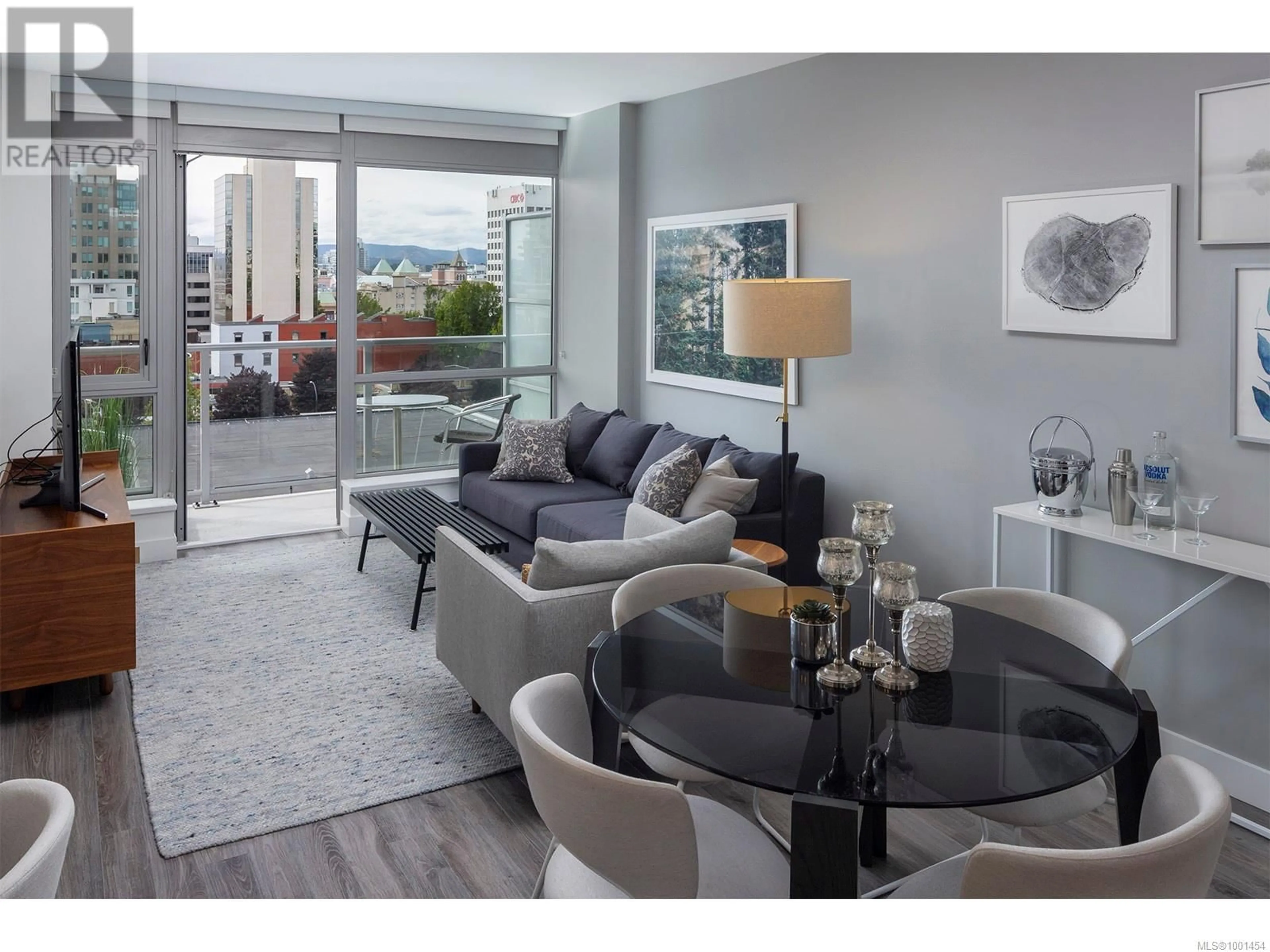 Living room with furniture, unknown for 710 - 838 BROUGHTON STREET, Victoria British Columbia V8W1E4