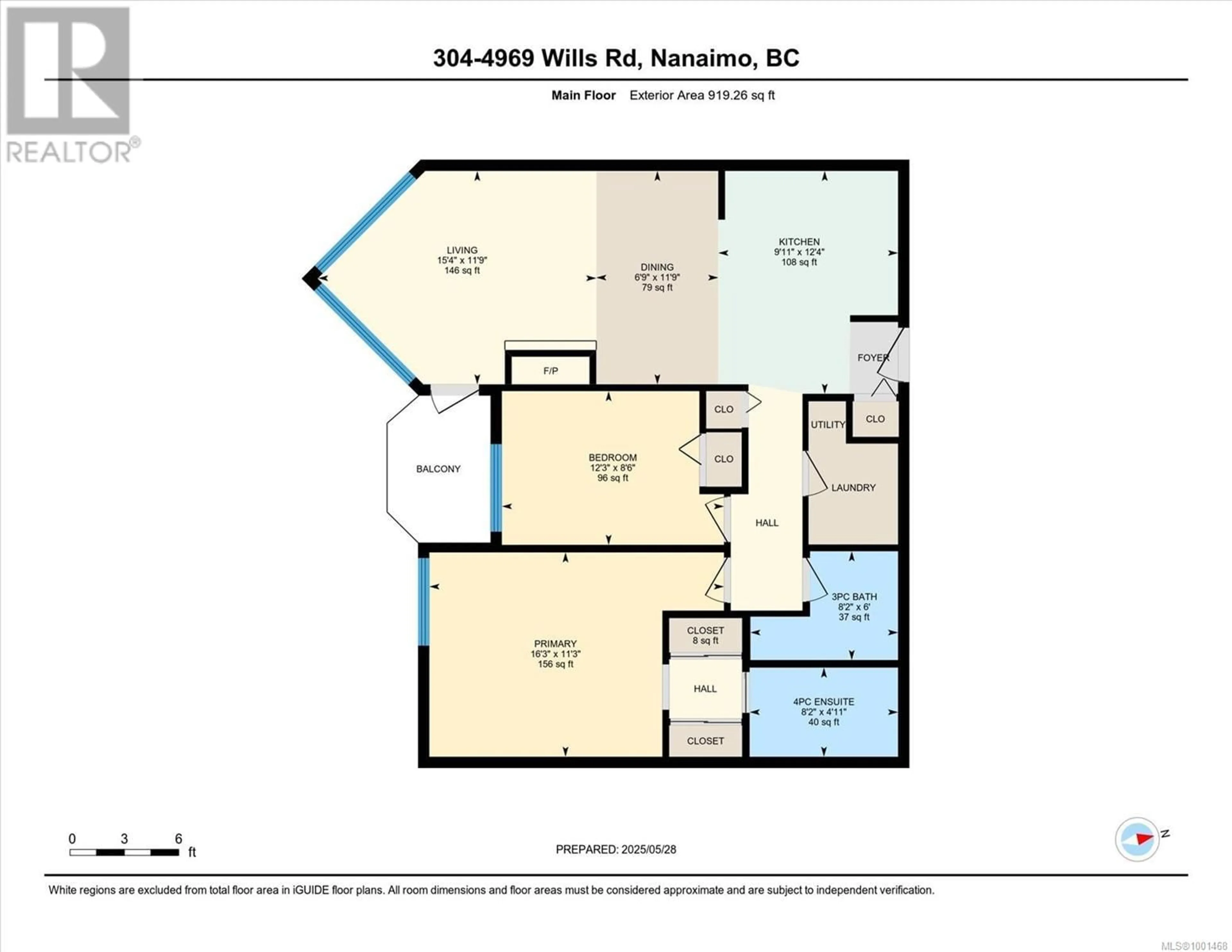 Floor plan for 304 - 4969 WILLS ROAD, Nanaimo British Columbia V9T2K4