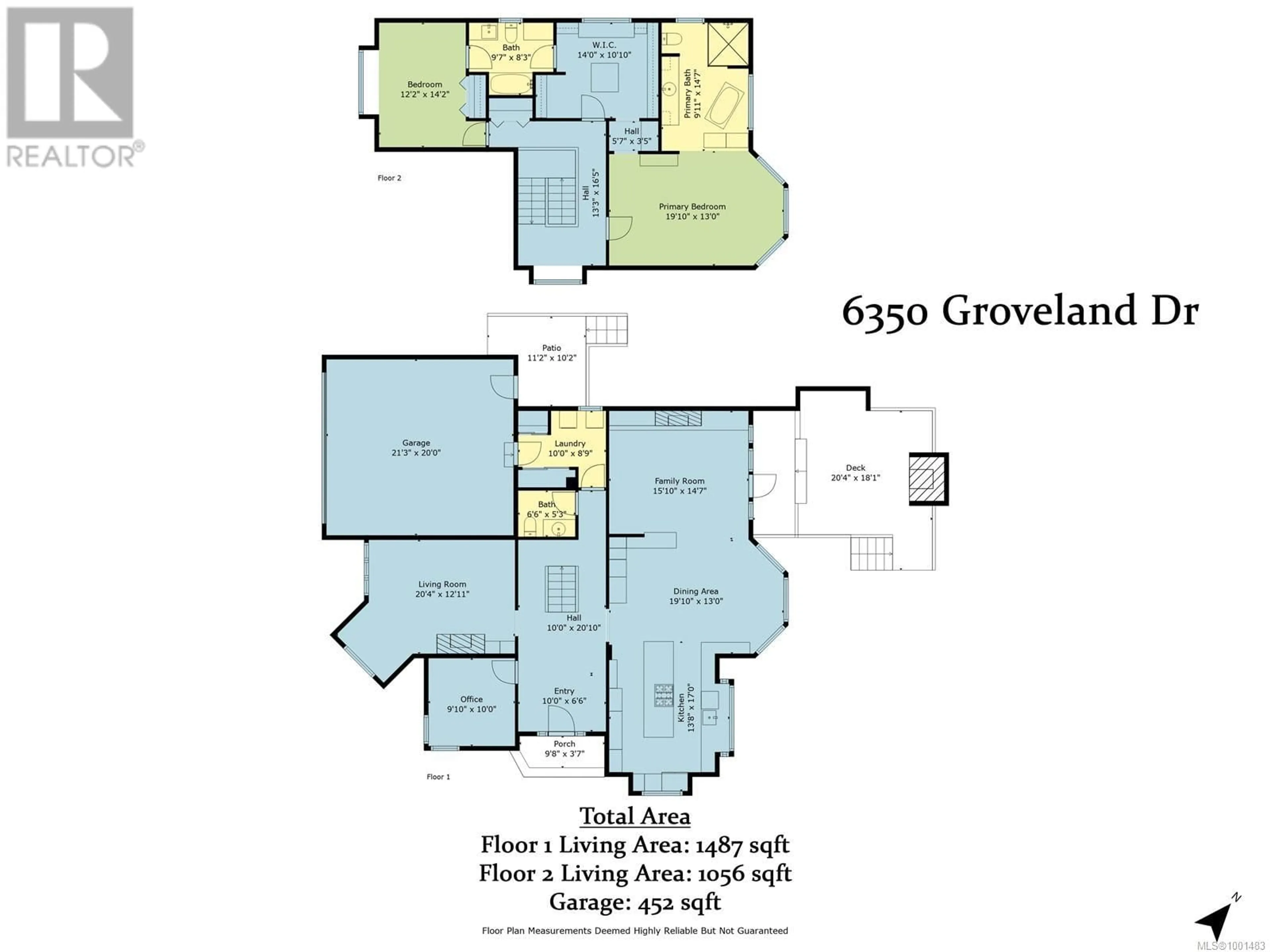 Floor plan for 6350 GROVELAND DRIVE, Nanaimo British Columbia V9V1N5