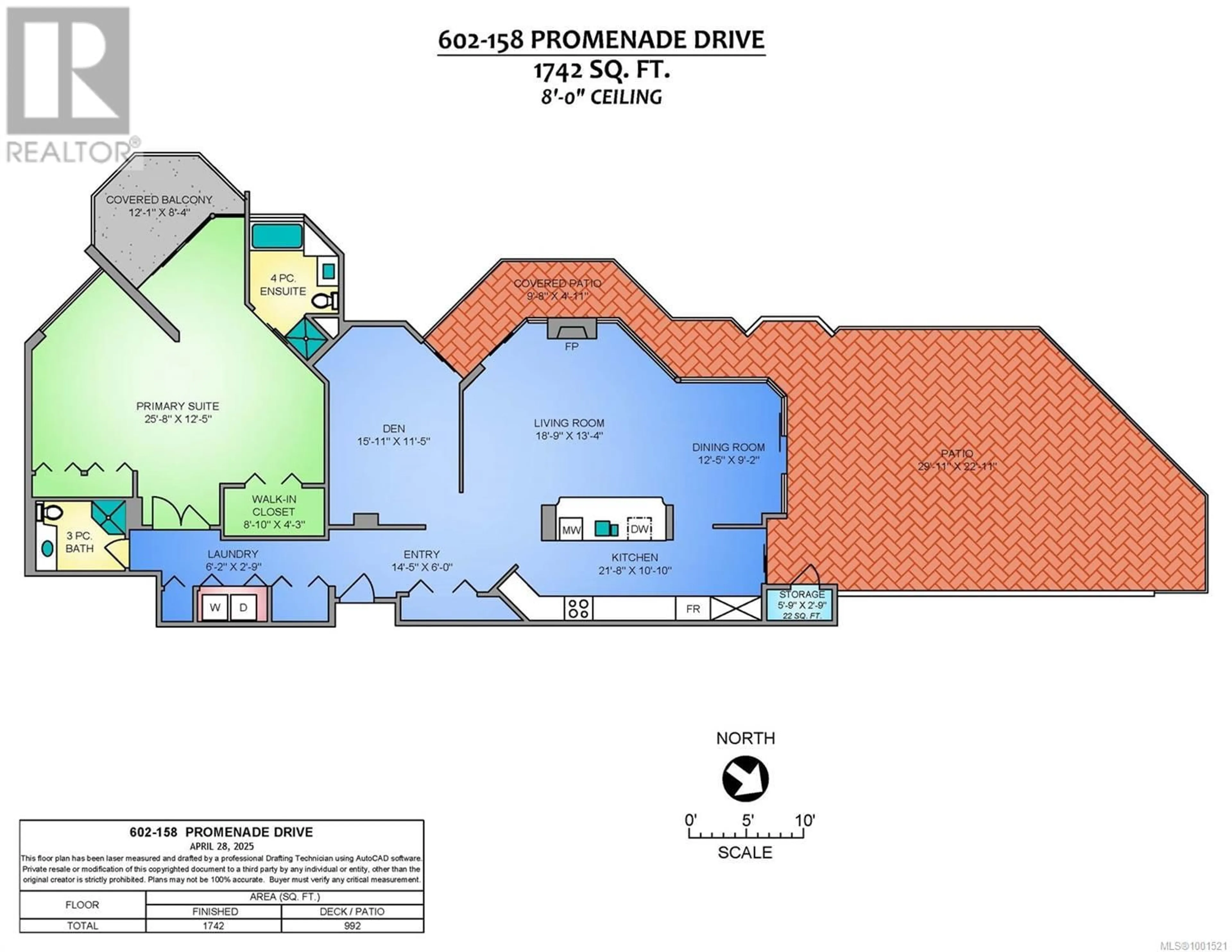 Floor plan for 602 - 158 PROMENADE DRIVE, Nanaimo British Columbia V9R6M7