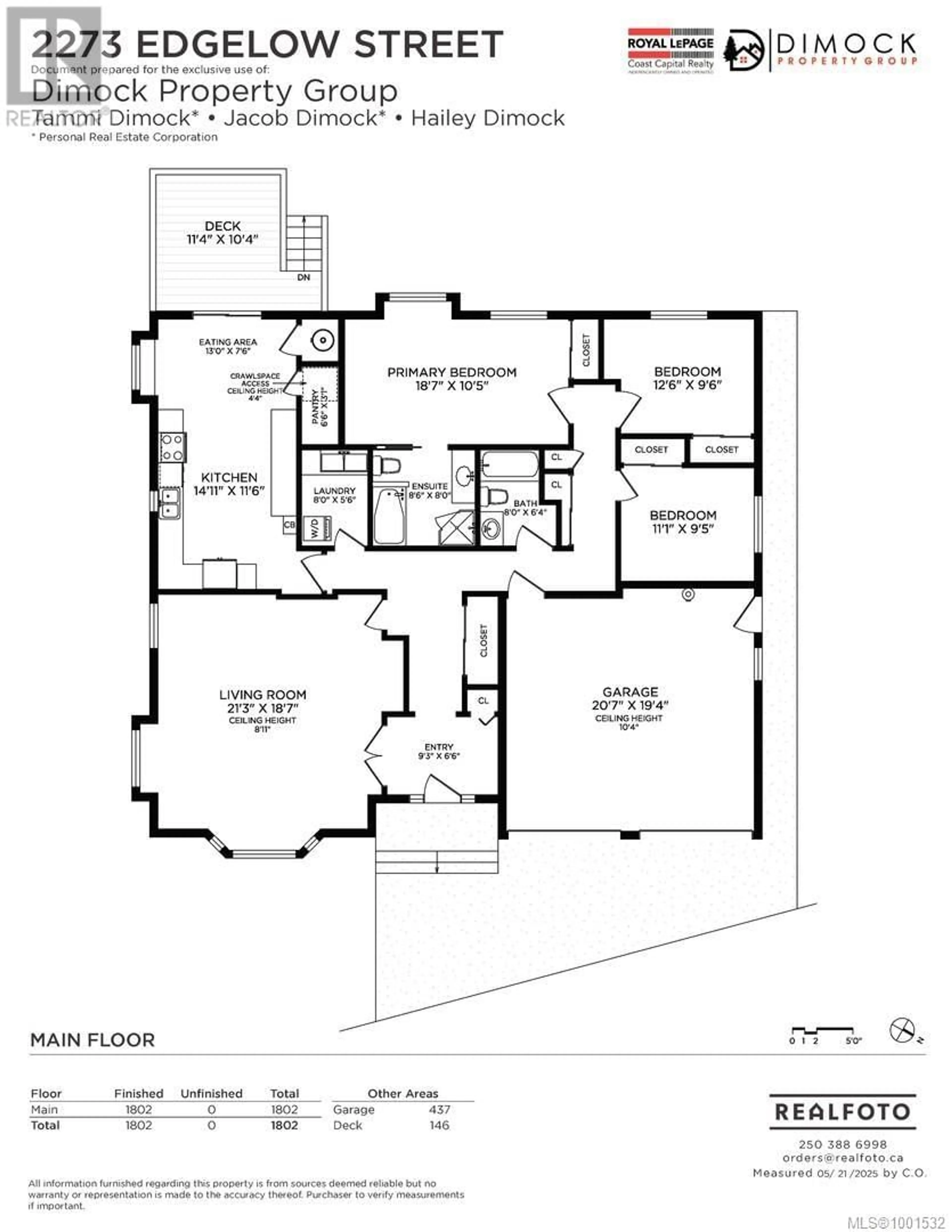 Floor plan for 2273 EDGELOW STREET, Saanich British Columbia V8N1R6