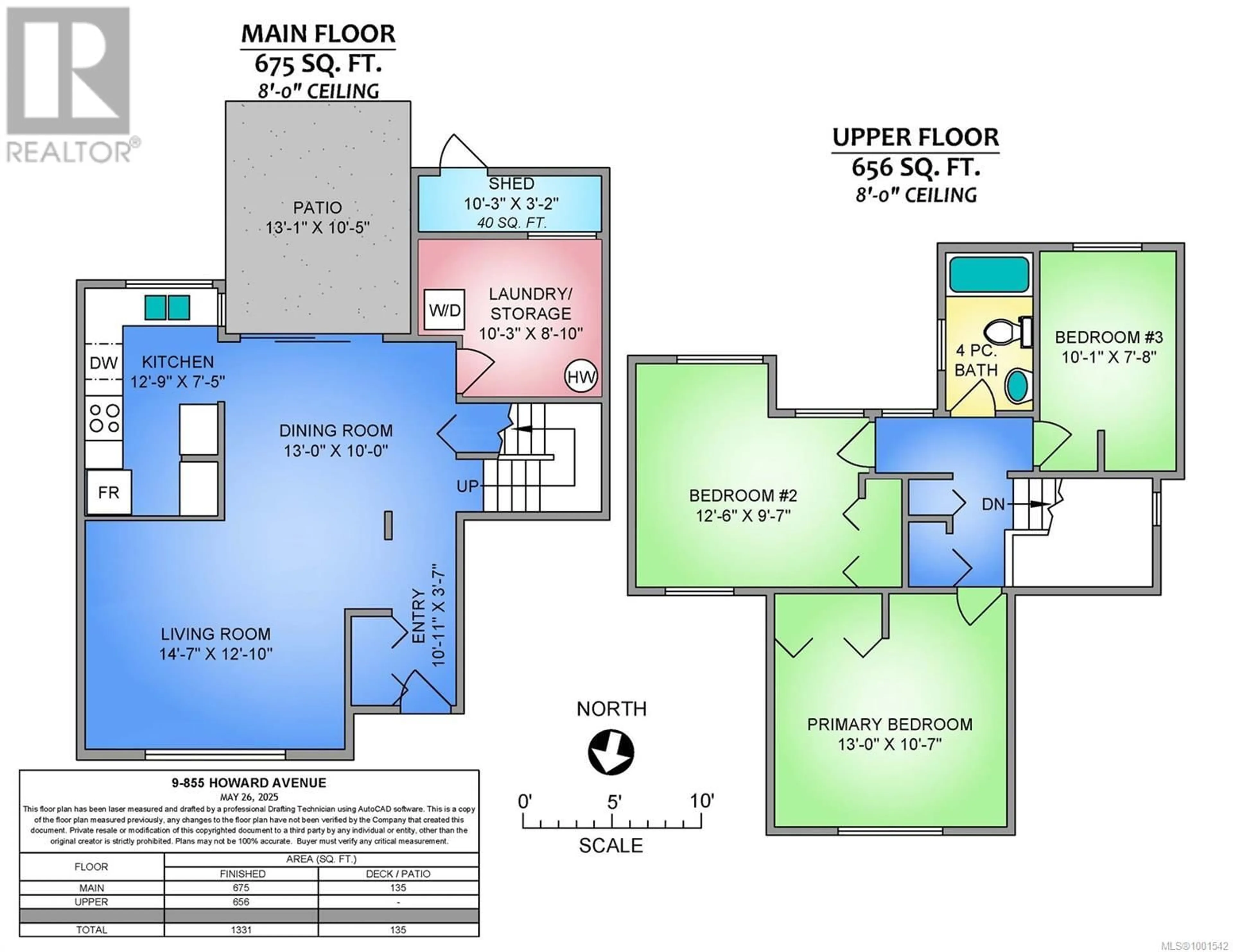 Floor plan for 9 - 855 HOWARD AVENUE, Nanaimo British Columbia V9R5V4