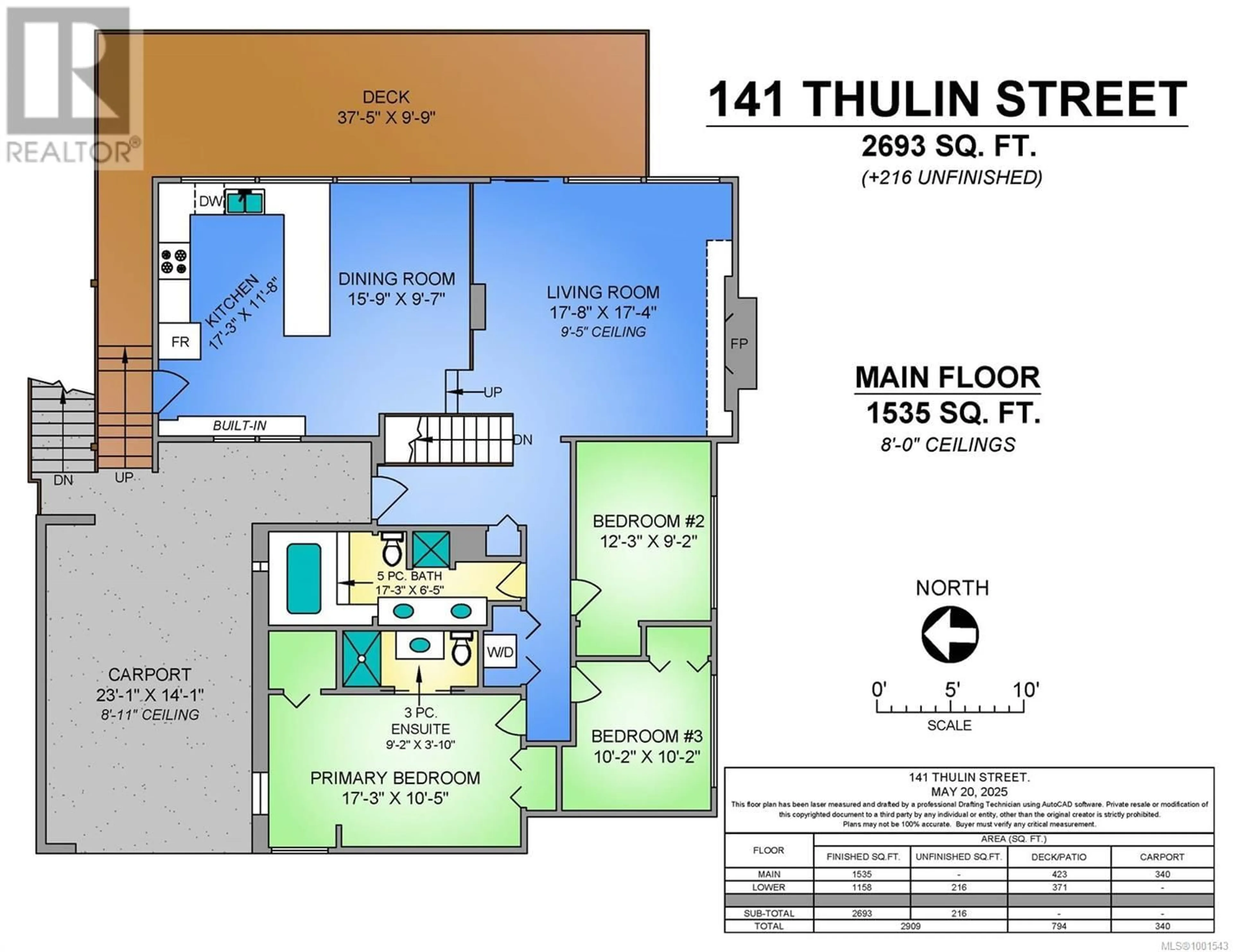 Floor plan for 141 THULIN STREET, Campbell River British Columbia V9W2K4