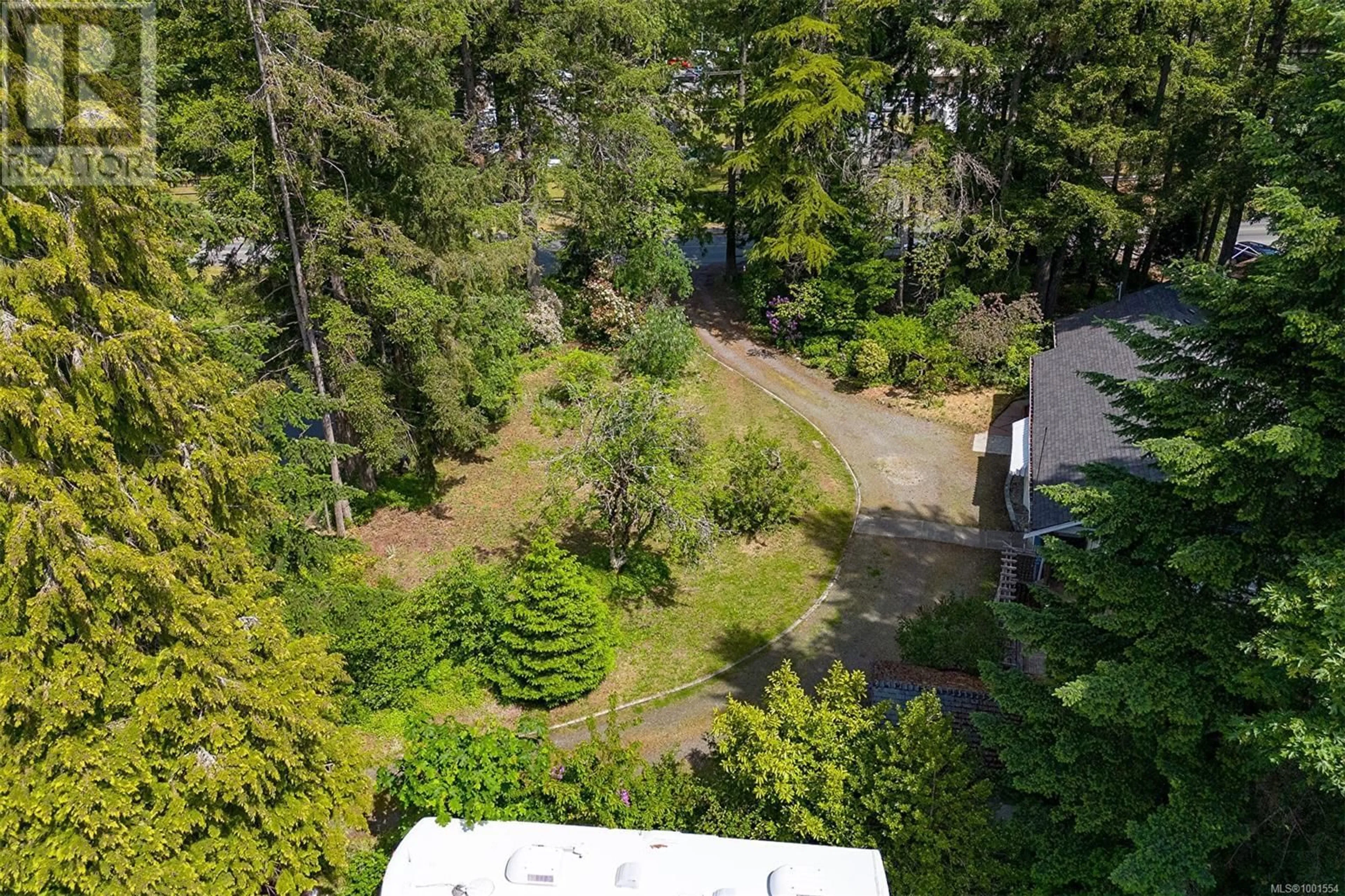 A pic from outside/outdoor area/front of a property/back of a property/a pic from drone, forest/trees view for 3056 GIBBINS ROAD, Duncan British Columbia V9L1E4