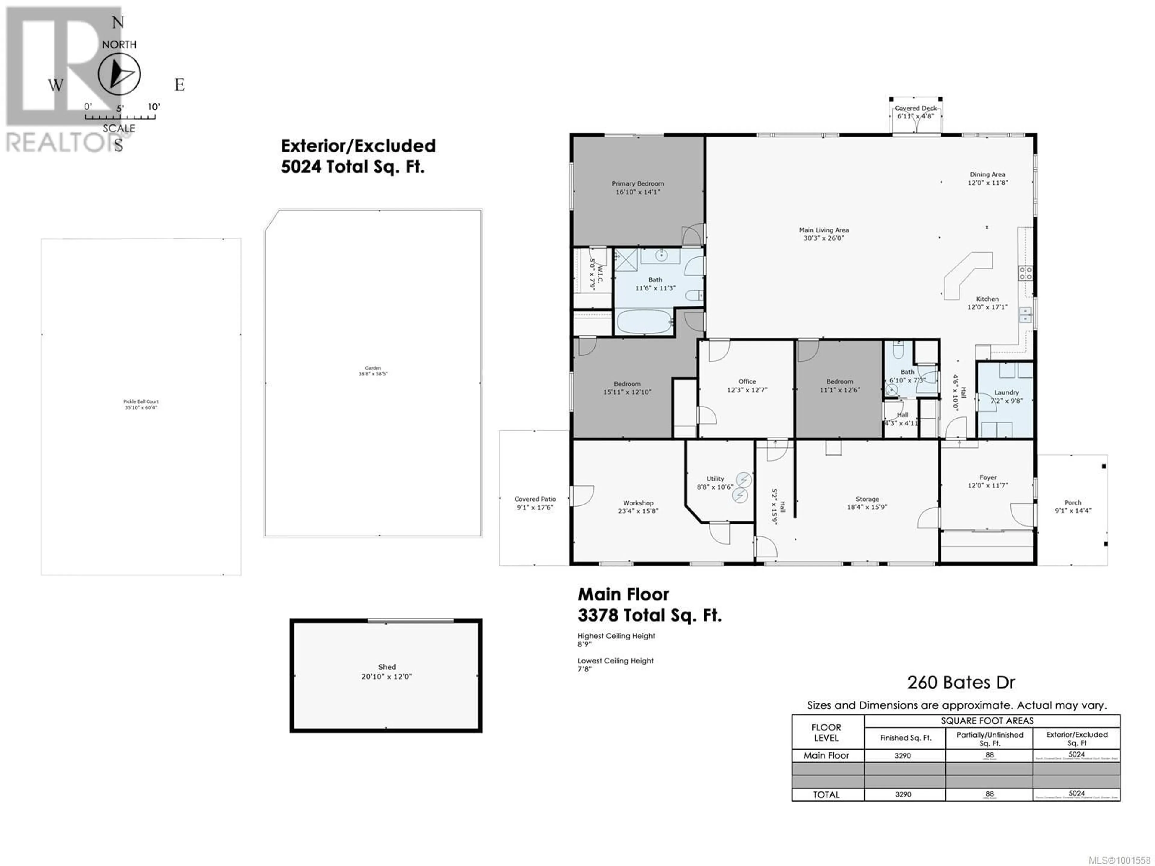 Floor plan for 260 BATES DRIVE, Fanny Bay British Columbia V0R1W0