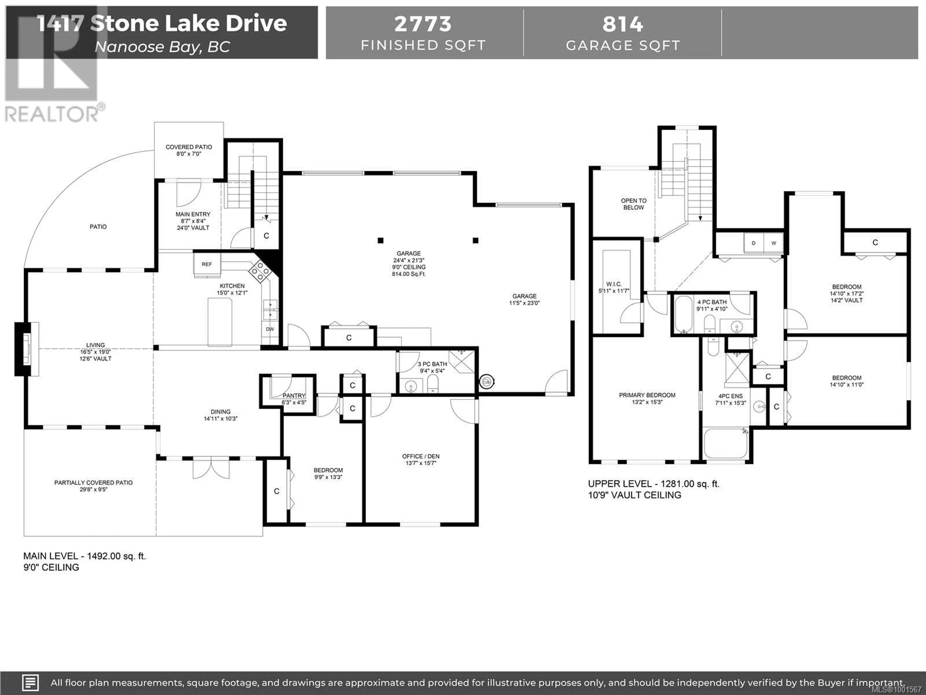 Floor plan for 1417 STONE LAKE DRIVE, Nanoose Bay British Columbia V9P9M4