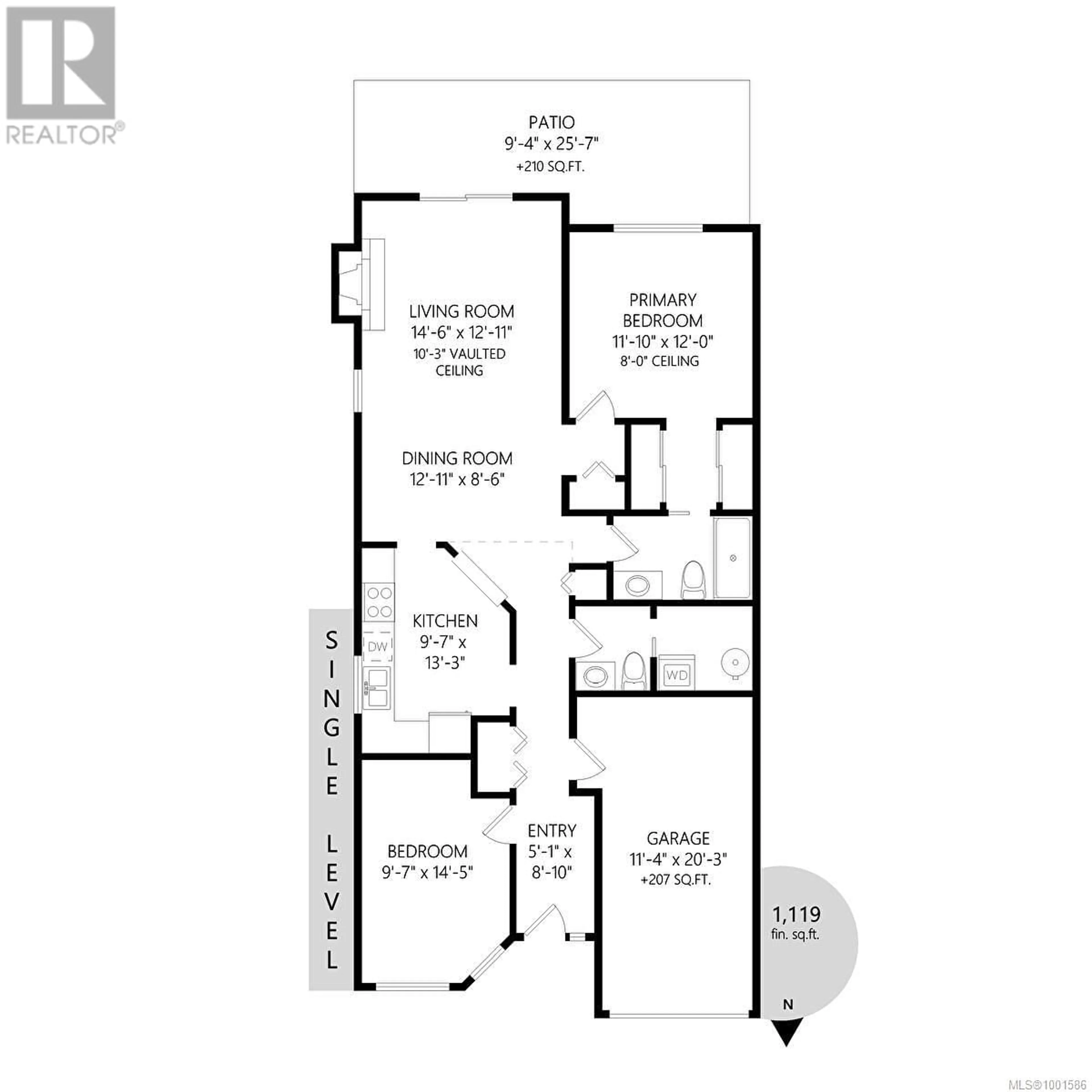 Floor plan for 27 - 126 HALLOWELL ROAD, View Royal British Columbia V9A7K2