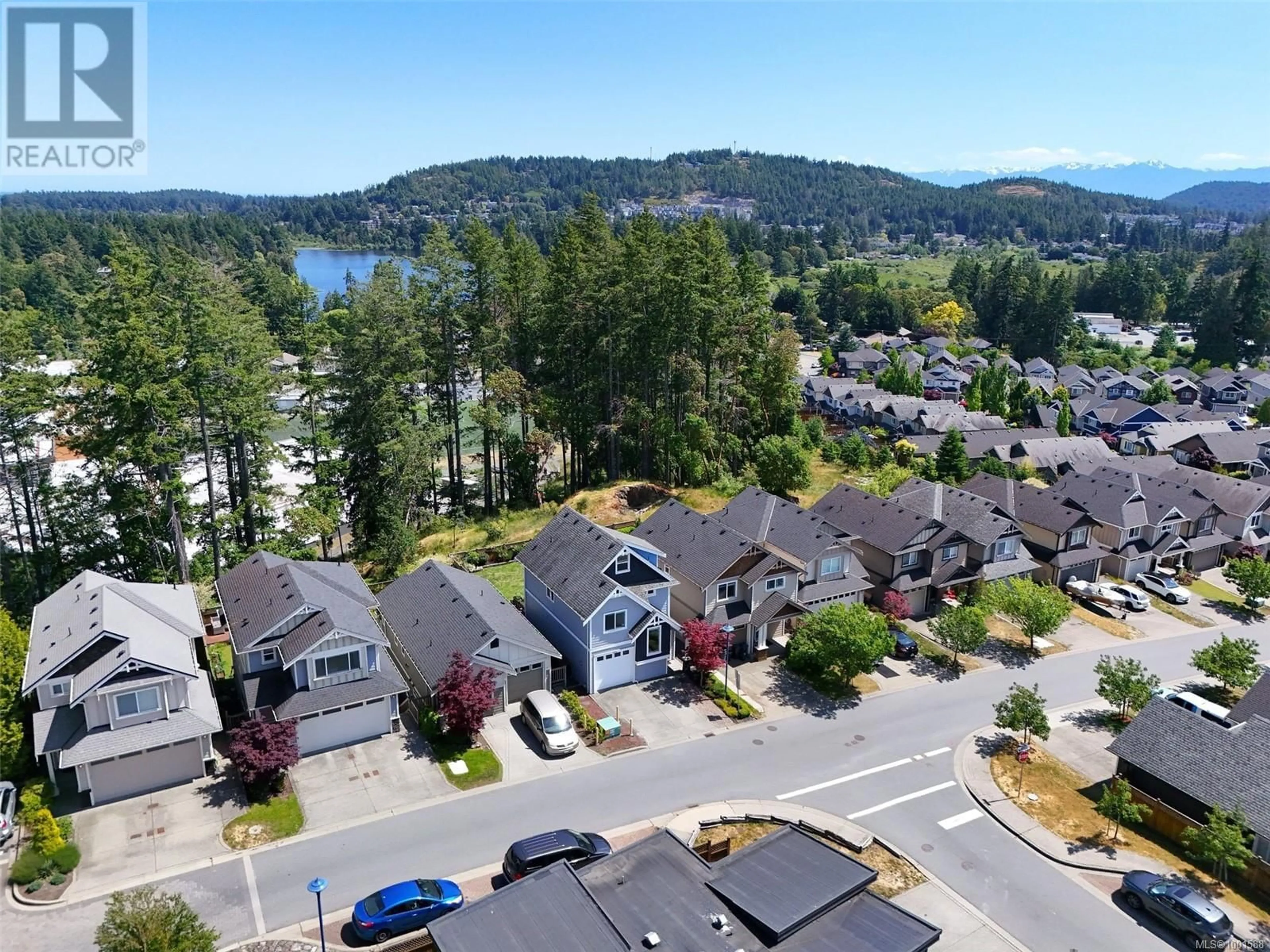 A pic from outside/outdoor area/front of a property/back of a property/a pic from drone, water/lake/river/ocean view for 1161 SIKORSKY ROAD, Langford British Columbia V9B4B4