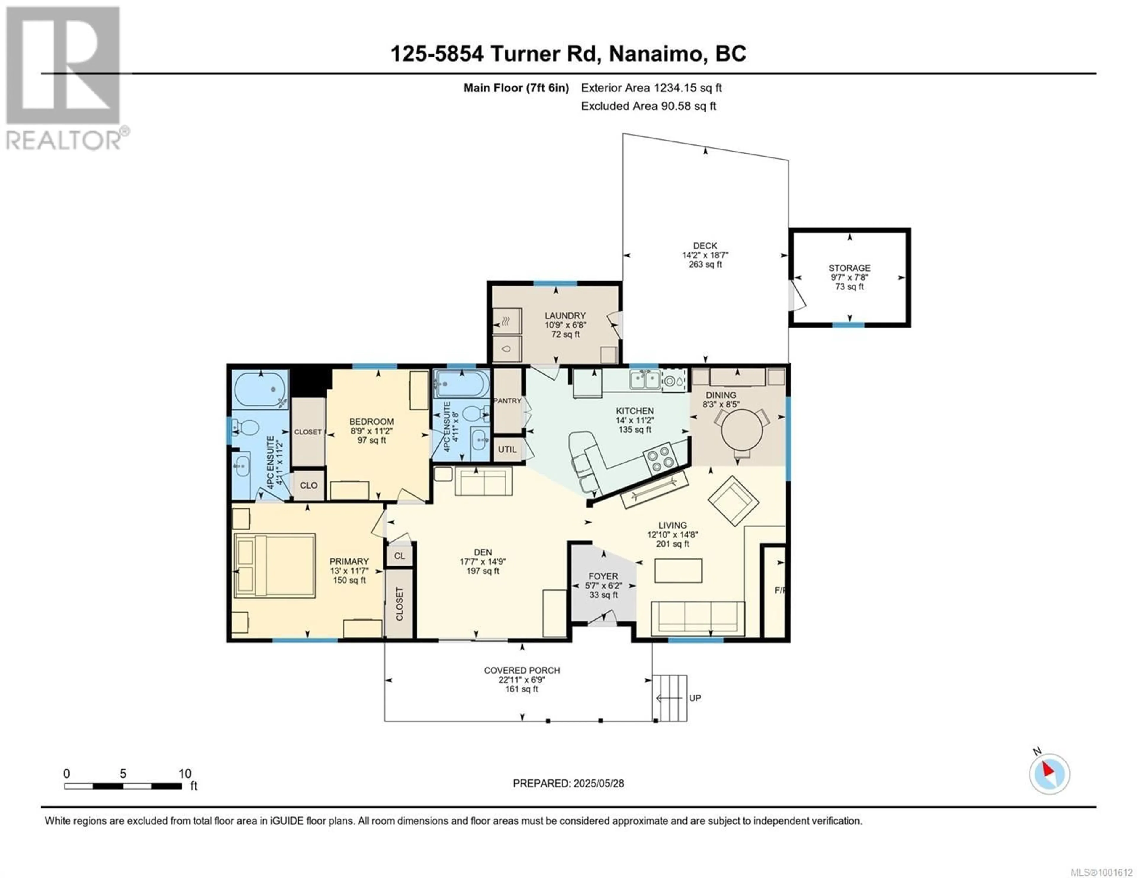 Floor plan for 125 - 5854 TURNER ROAD, Nanaimo British Columbia V9T2N6