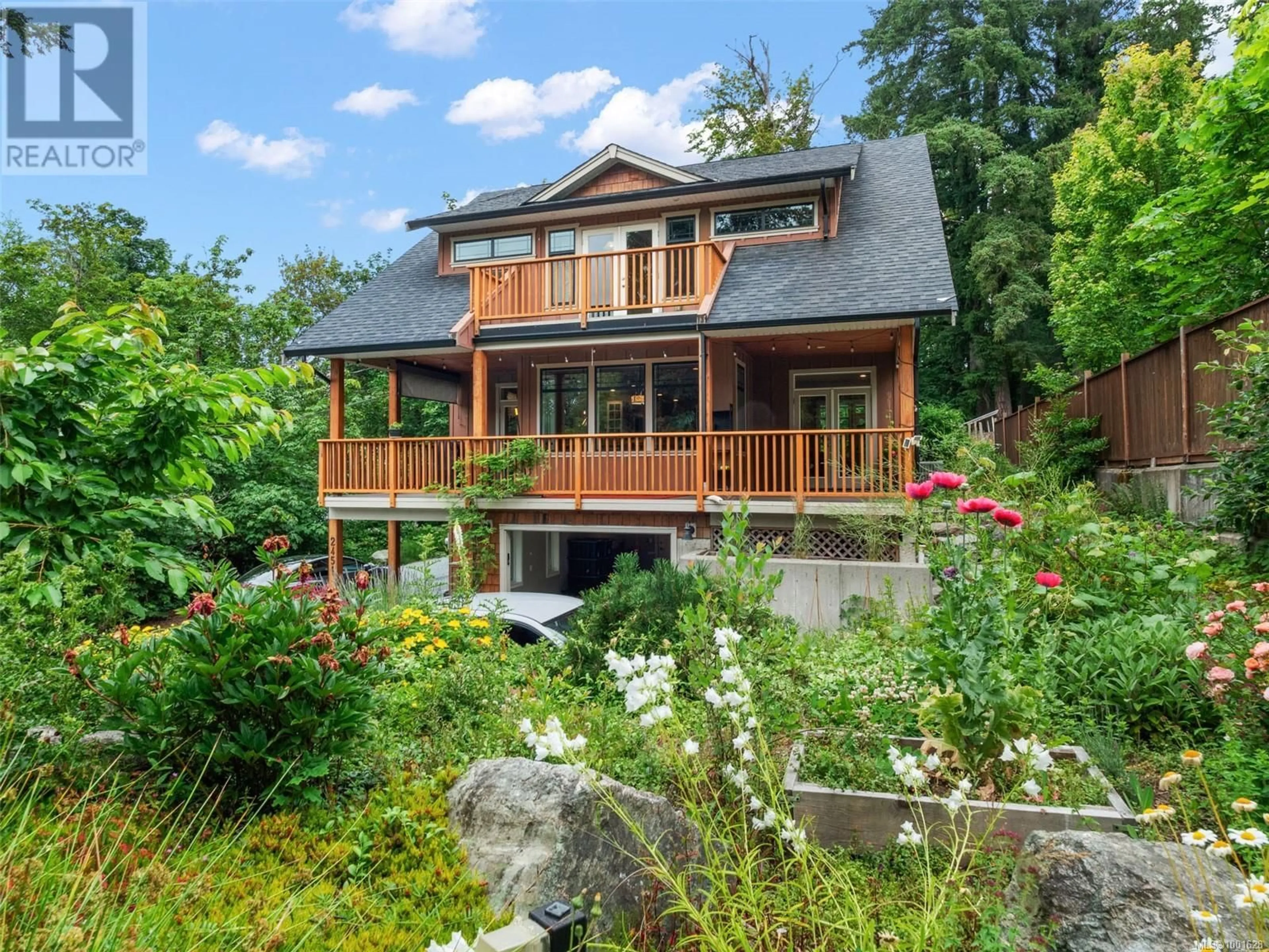 Home with brick exterior material, water/lake/river/ocean view for 2451 KOKSILAH ROAD, Duncan British Columbia V9L6M7
