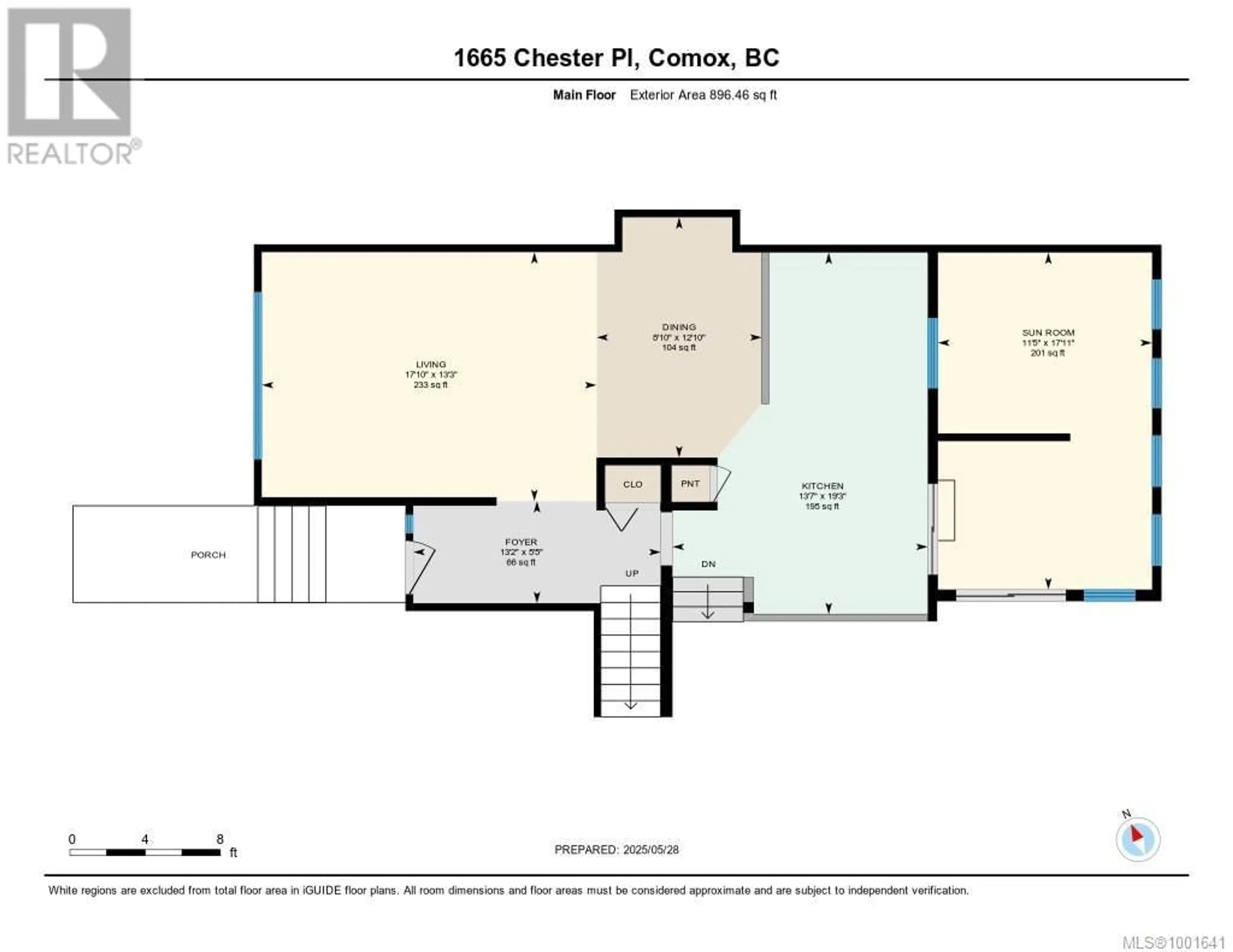 Floor plan for 1665 CHESTER PLACE, Comox British Columbia V9M1A9