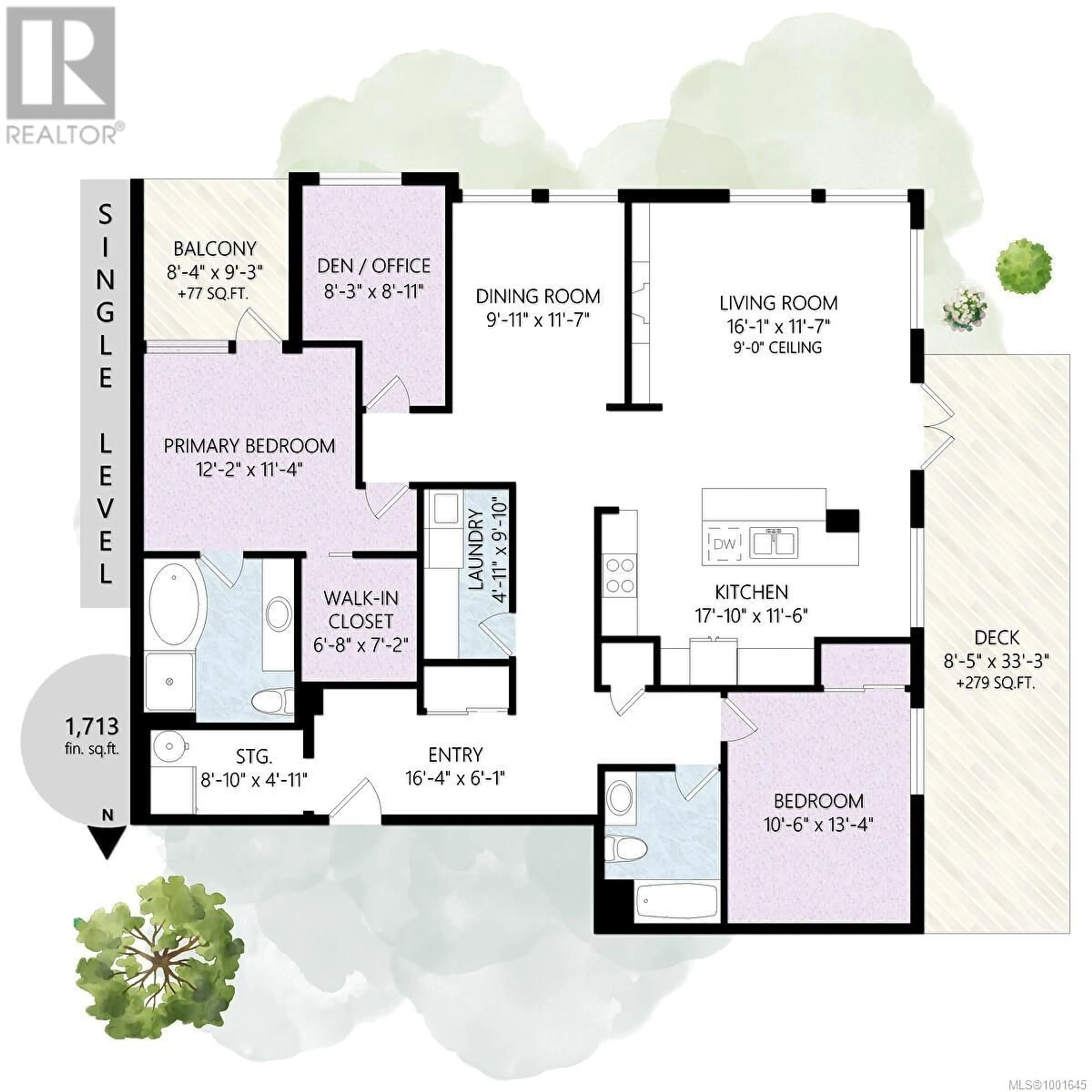 Floor plan for 402 - 9830 SECOND STREET, Sidney British Columbia V8L3C6