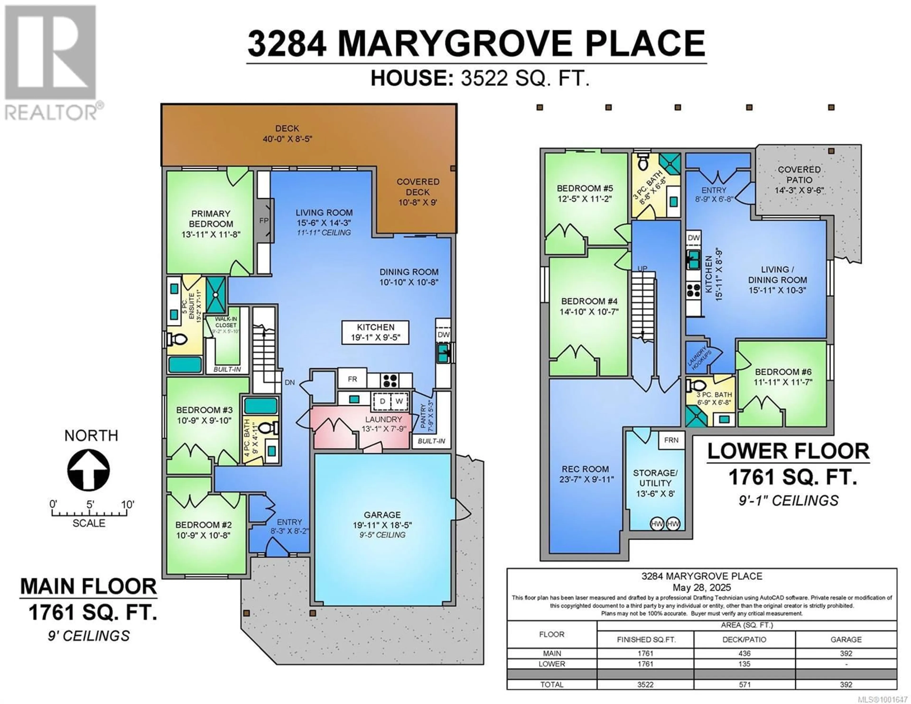 Floor plan for 3284 MARYGROVE PLACE, Courtenay British Columbia V9N0E7