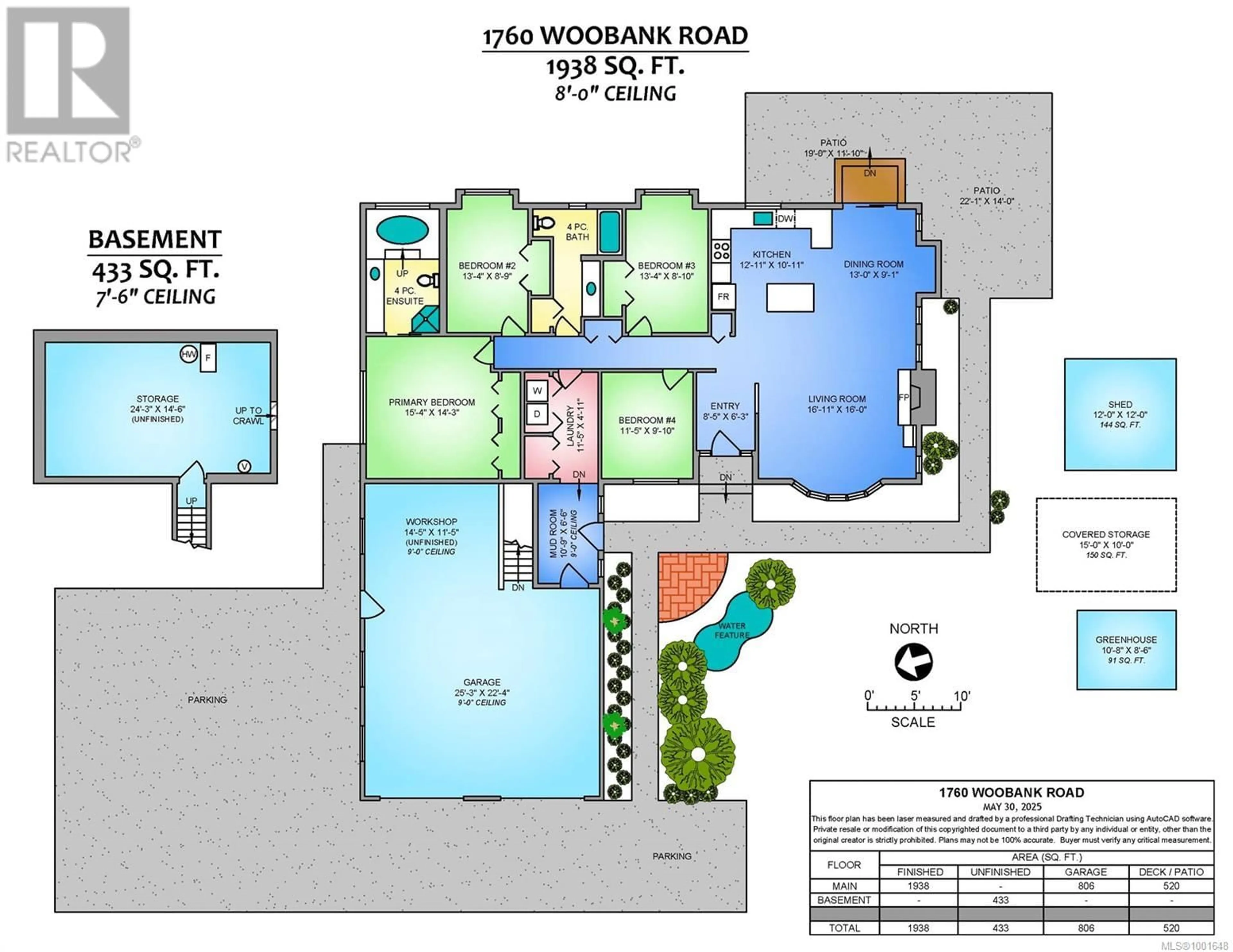 Floor plan for 1760 WOOBANK ROAD, Nanaimo British Columbia V9X1G8
