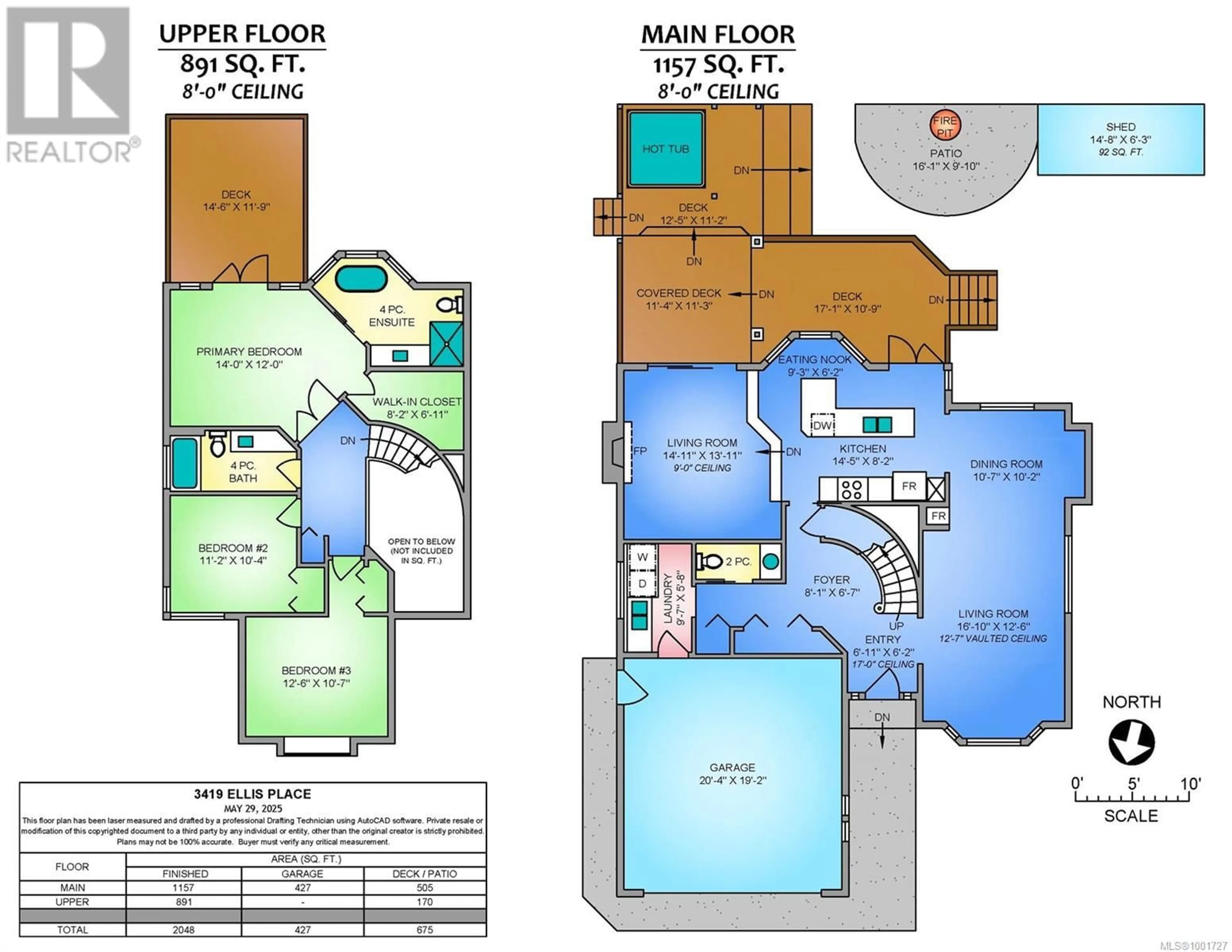 Floor plan for 3419 ELLIS PLACE, Nanaimo British Columbia V9T4Y6