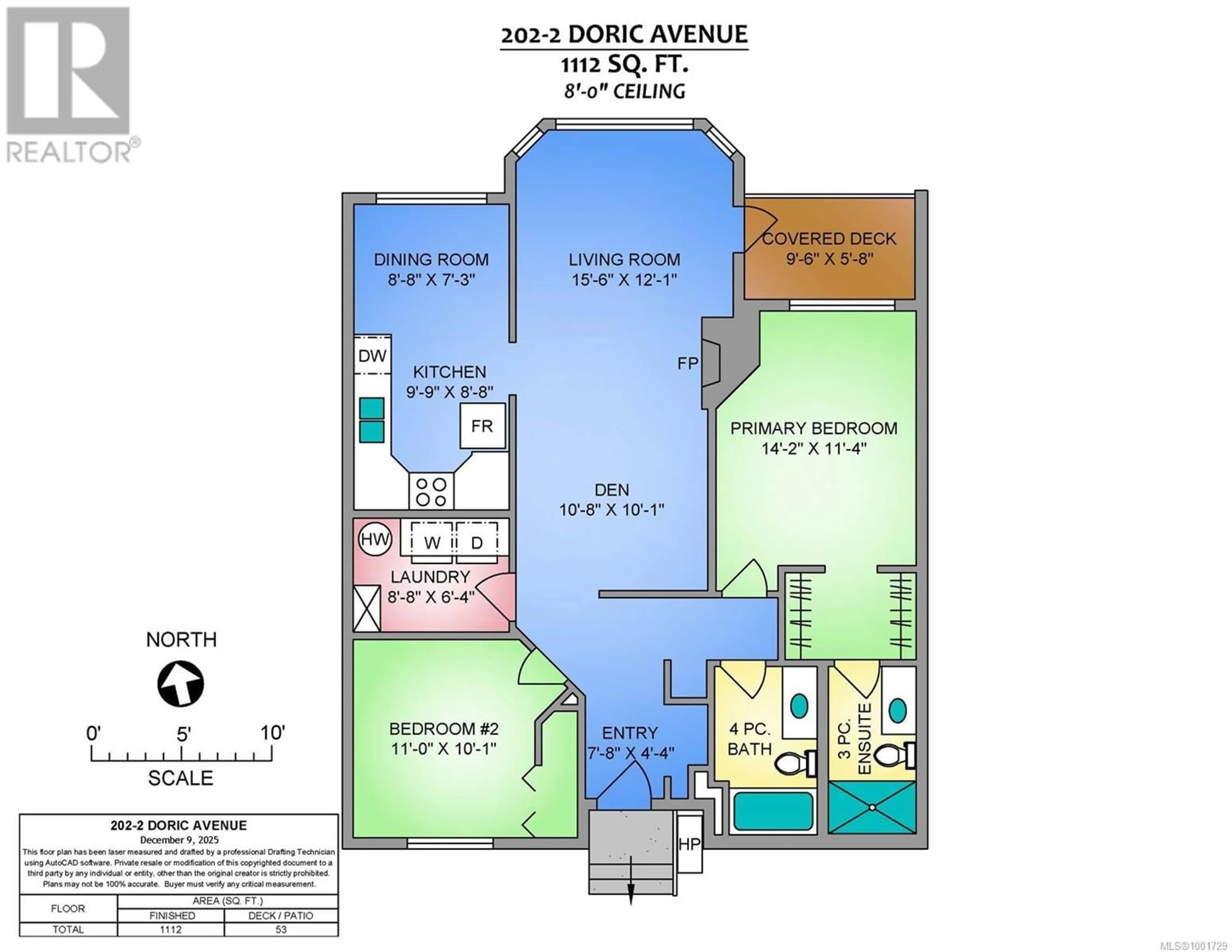 Floor plan for 202 - 2 DORIC AVENUE, Nanaimo British Columbia V9R3N1