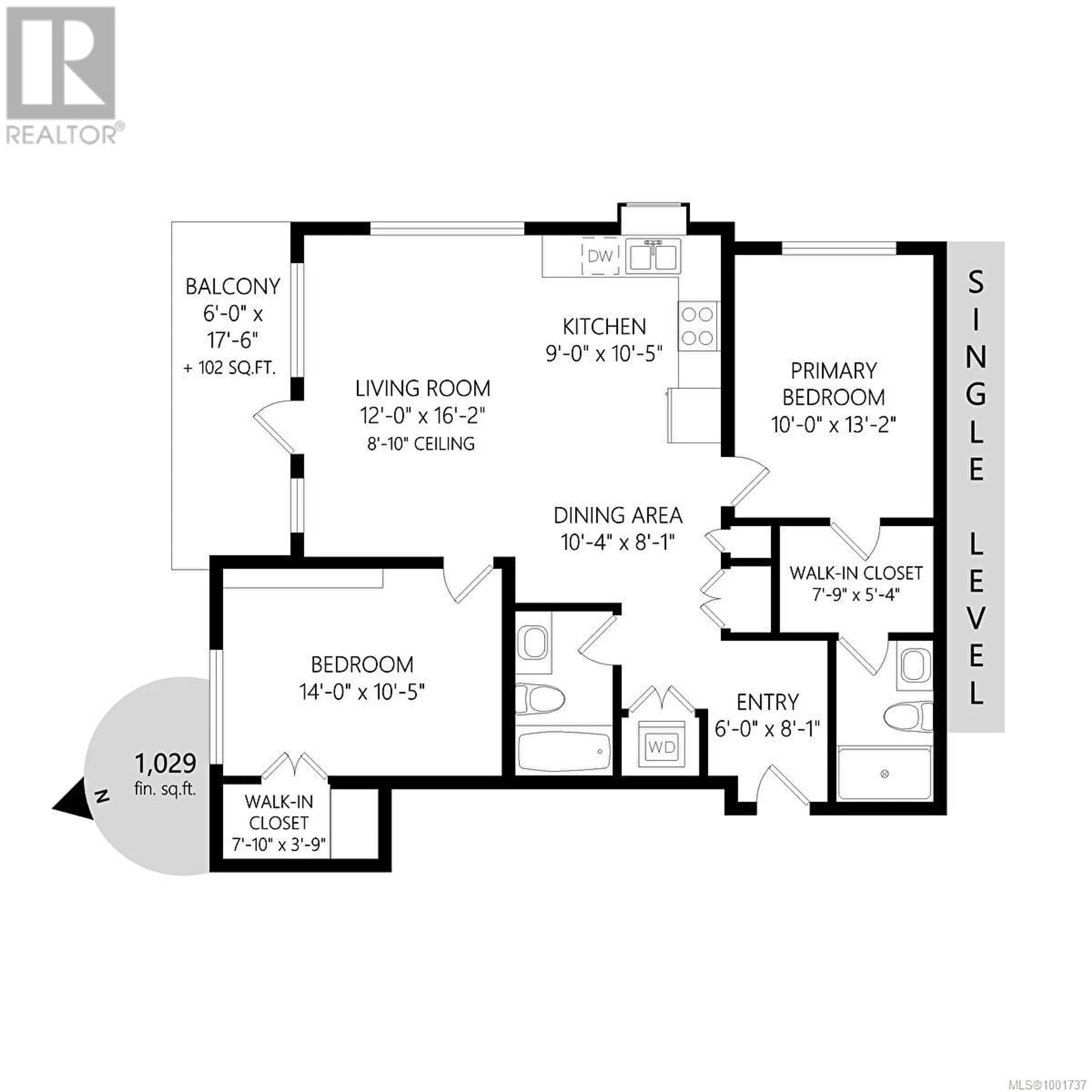 Floor plan for 209 - 1900 WATKISS WAY, View Royal British Columbia V9B0S8