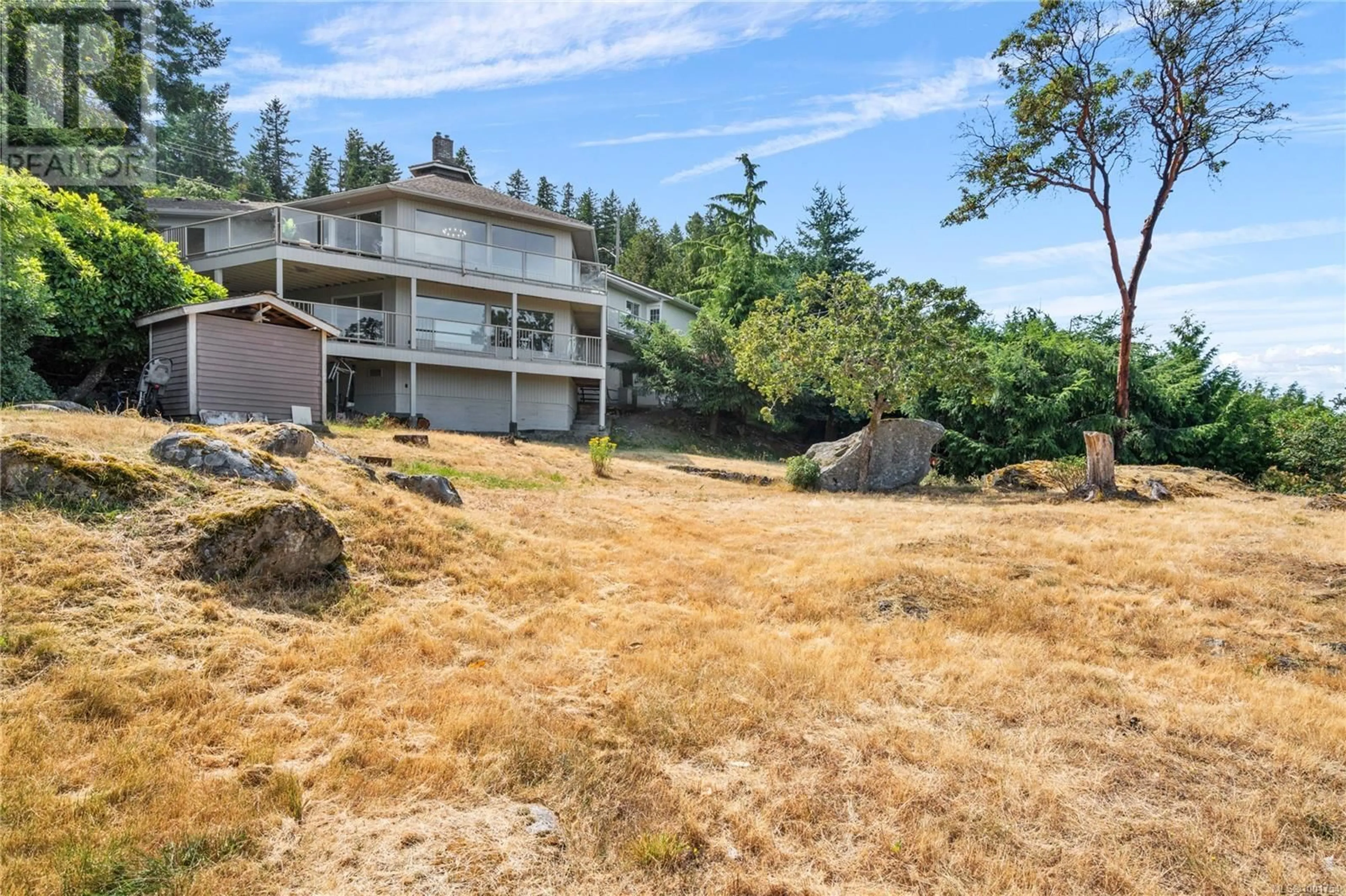 A pic from outside/outdoor area/front of a property/back of a property/a pic from drone, water/lake/river/ocean view for 3640 SUNDOWN DRIVE, Nanaimo British Columbia V9T4H5