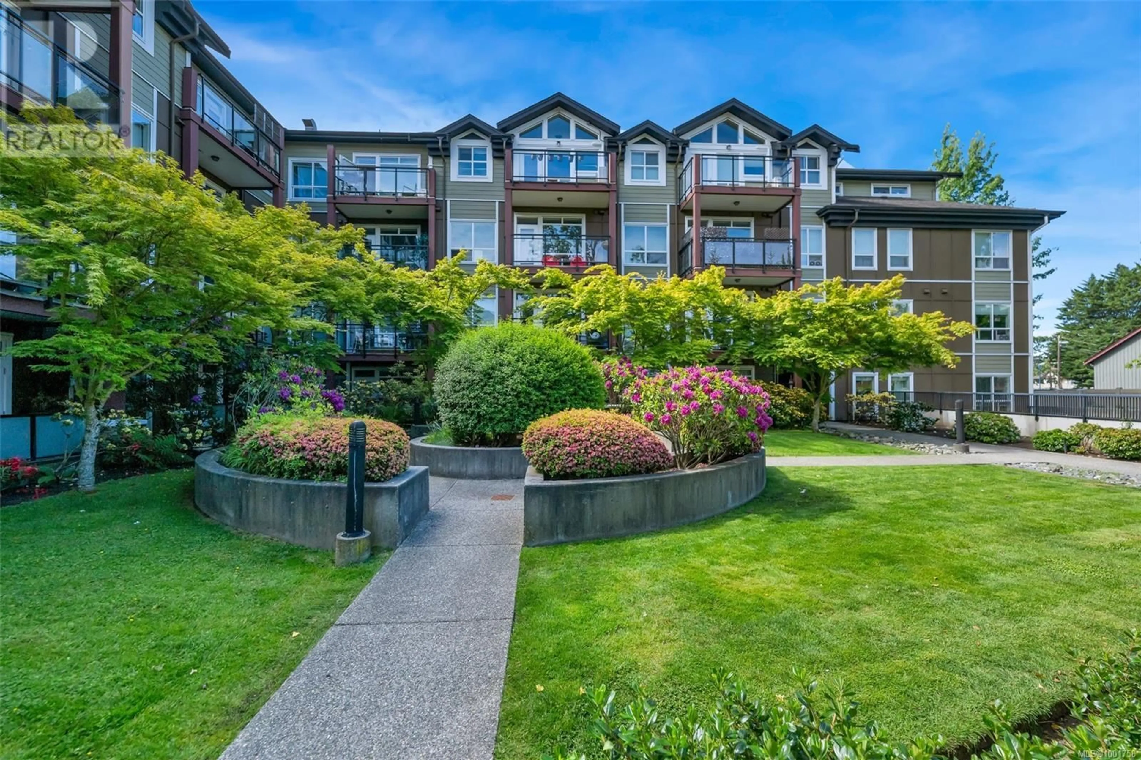 Patio, water/lake/river/ocean view for 406 - 2710 JACKLIN ROAD, Langford British Columbia V9B0K5