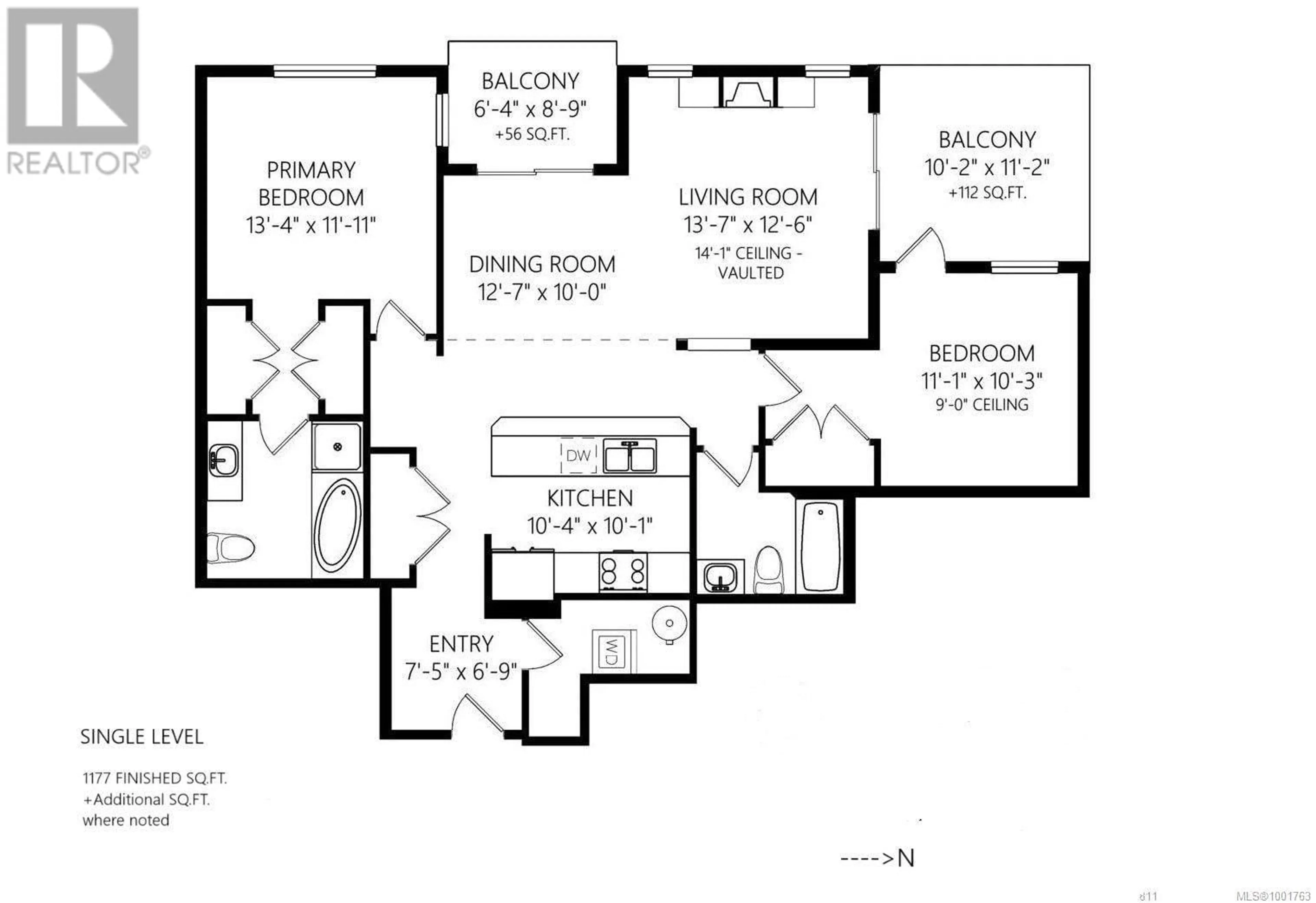 Floor plan for 301 - 2415 AMHERST AVENUE, Sidney British Columbia V8L2H1