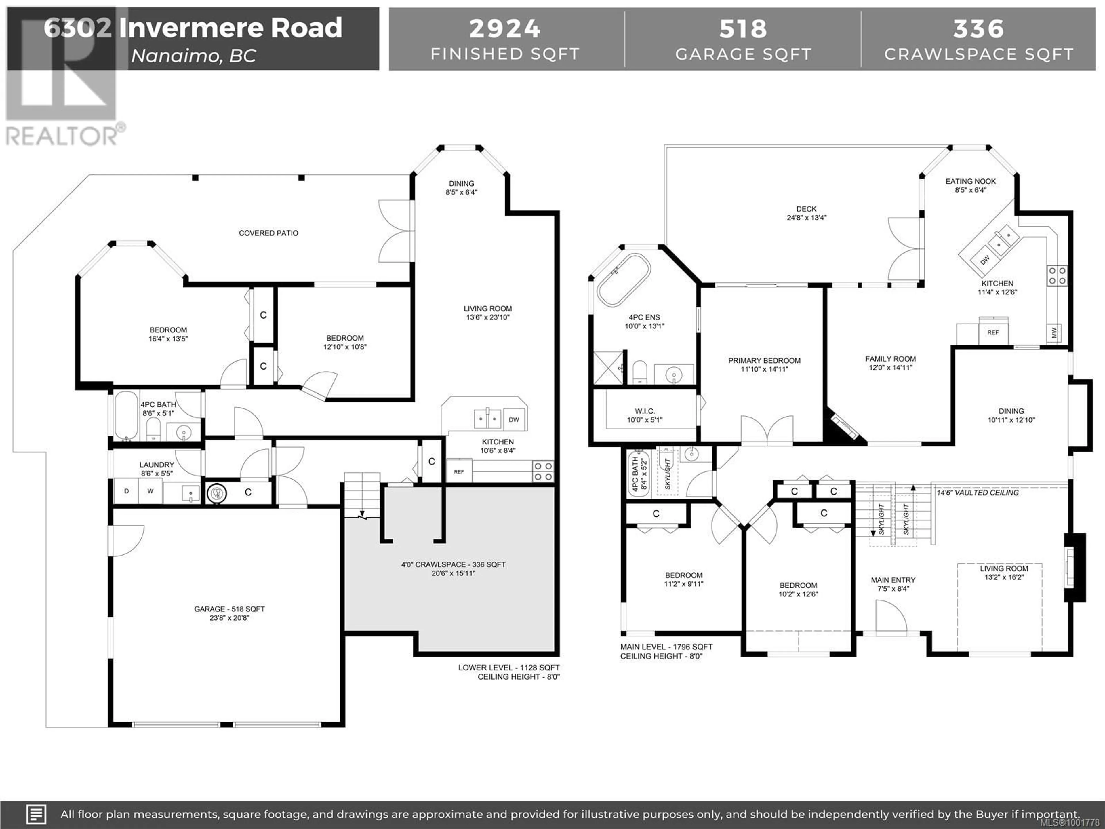 Floor plan for 6302 INVERMERE ROAD, Nanaimo British Columbia V9V1K9