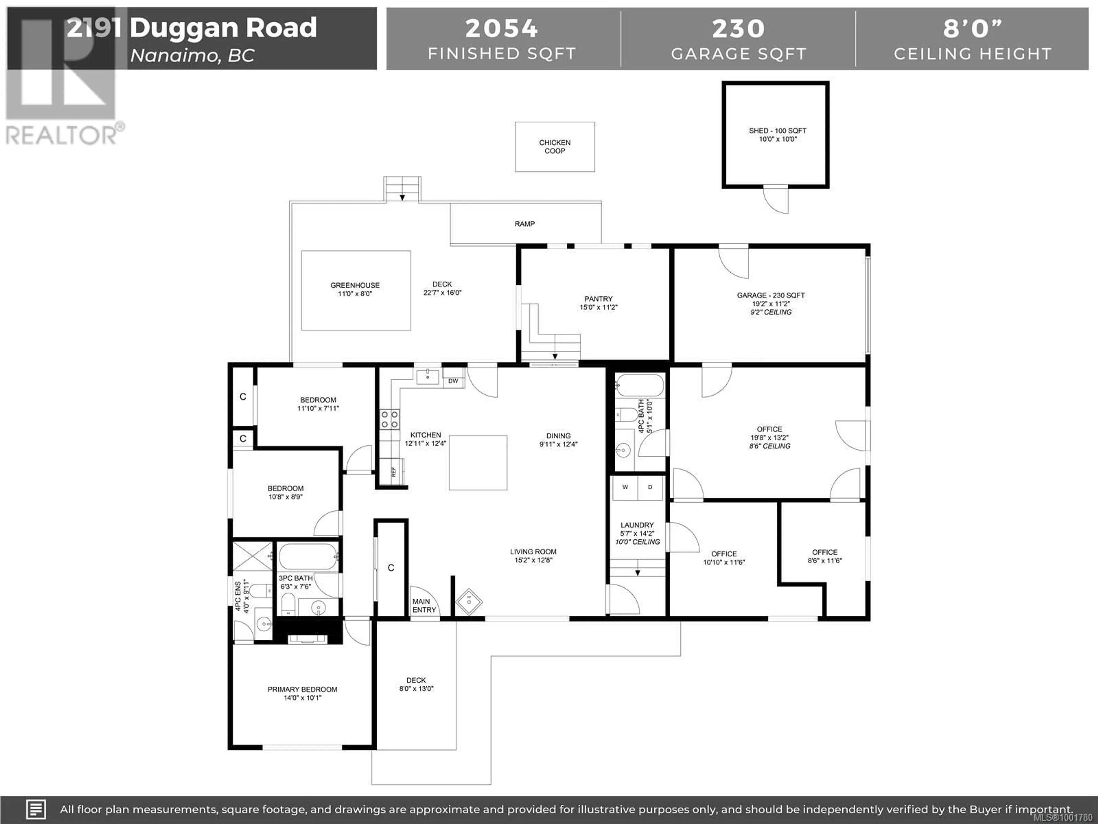 Floor plan for 2191 DUGGAN ROAD, Nanaimo British Columbia V9S5N9