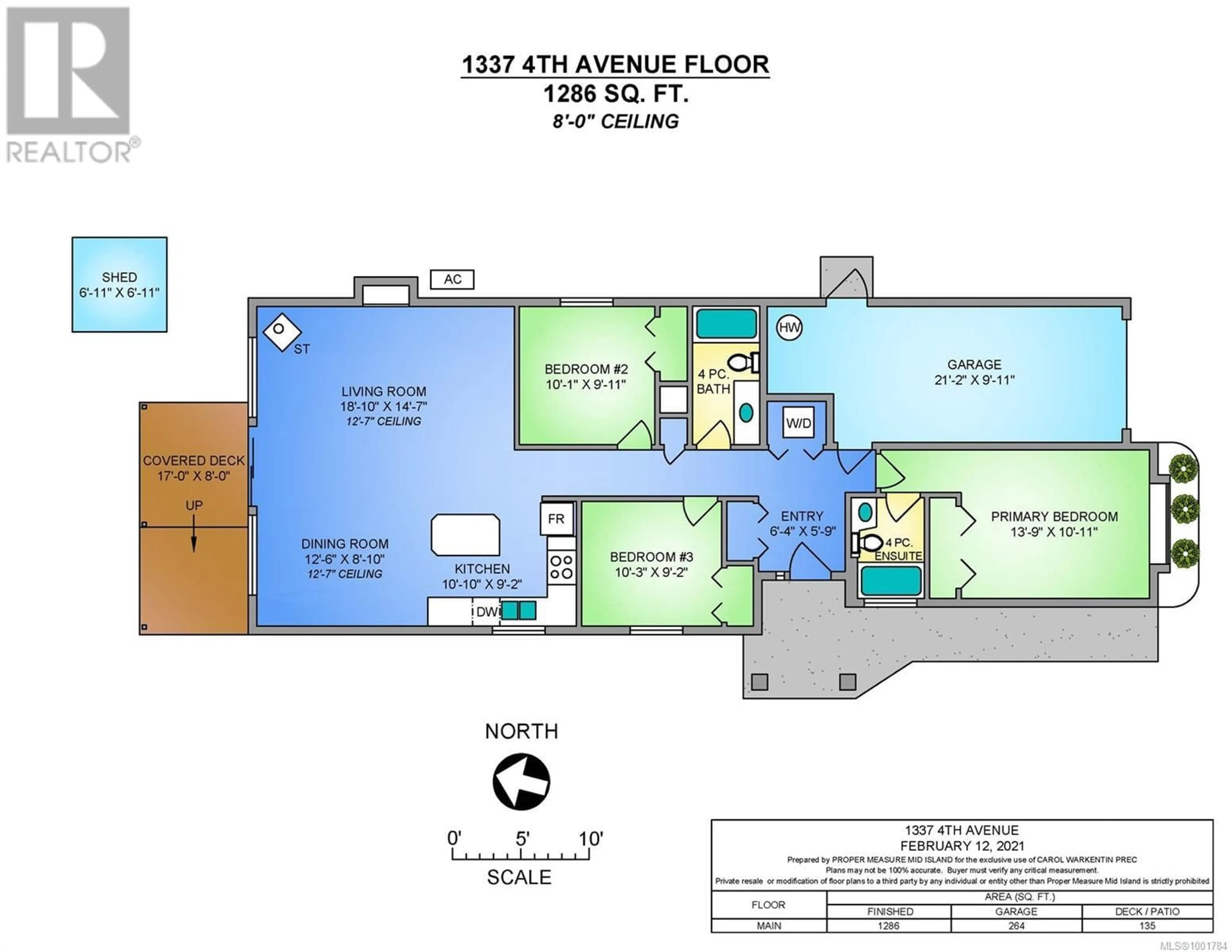 Floor plan for 1337 4TH AVENUE, Ladysmith British Columbia V9G1R4