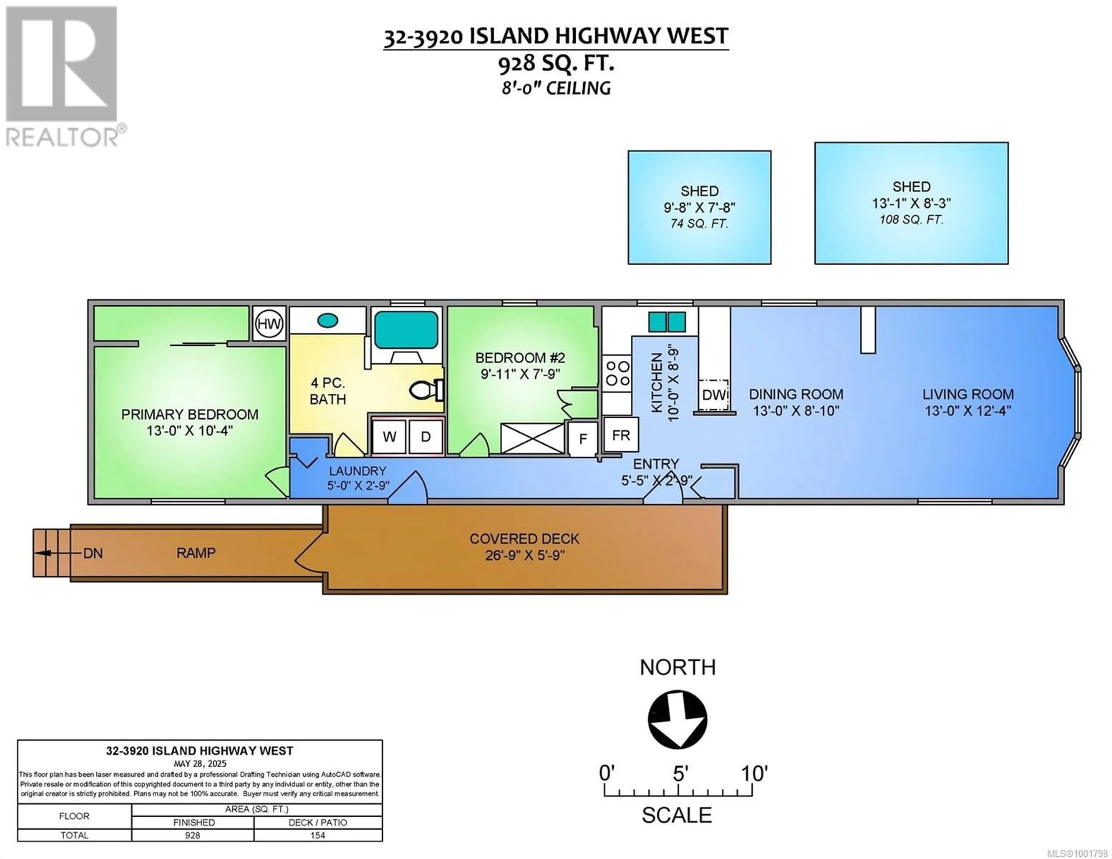 Floor plan for 32 - 3920 ISLAND HIGHWAY WEST, Qualicum Beach British Columbia V9K2C2