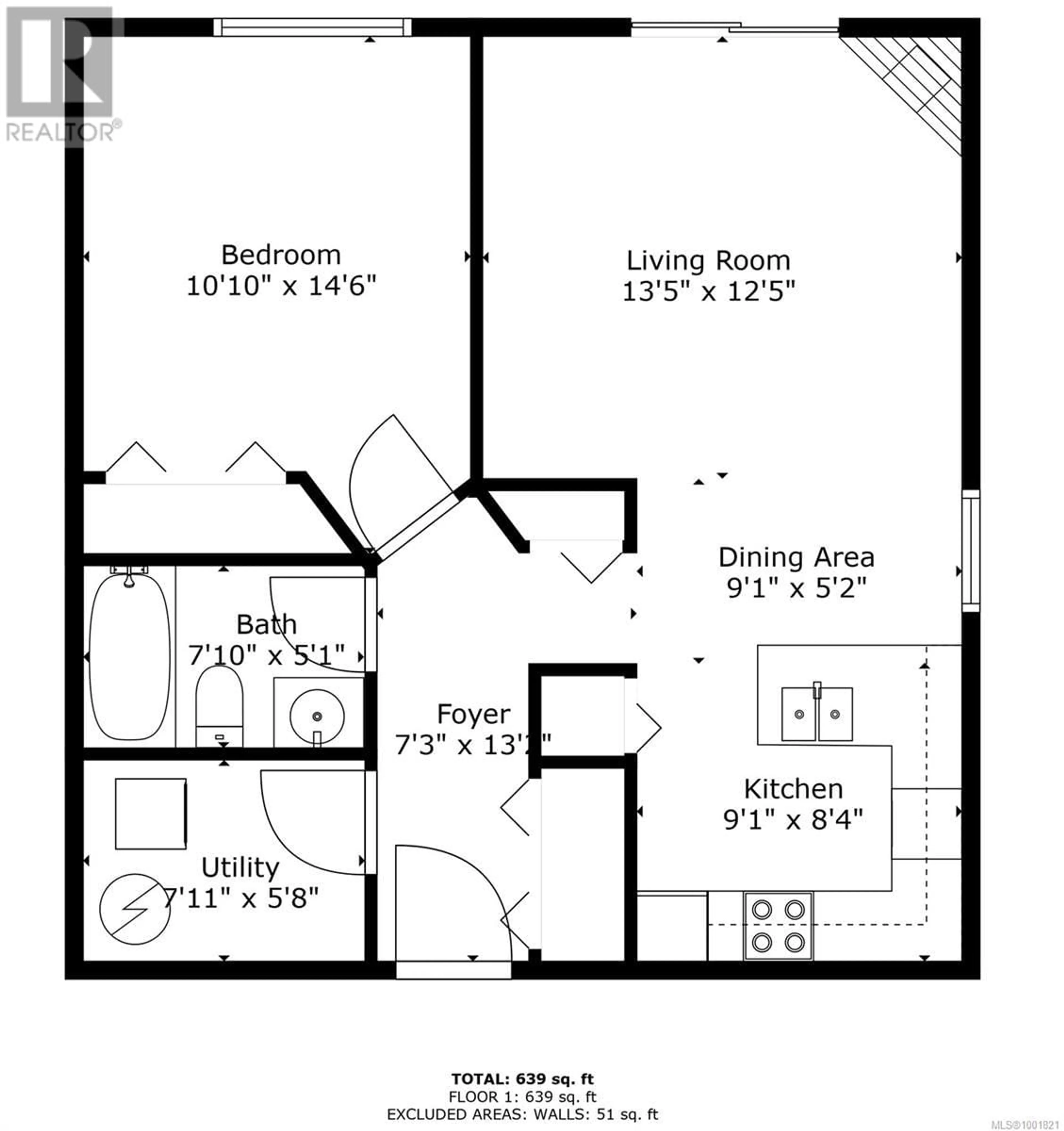 Floor plan for 102 - 3855 11TH AVENUE, Port Alberni British Columbia V9Y4Z2