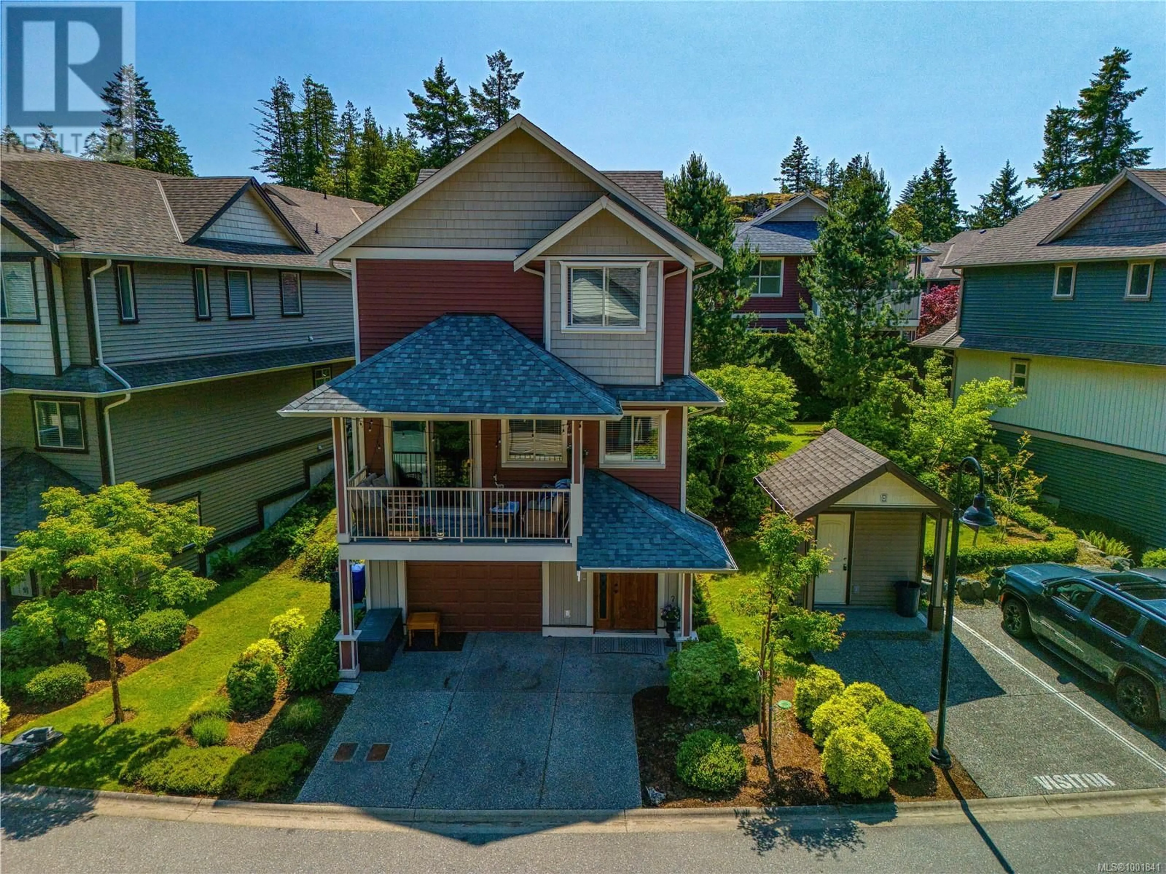 A pic from outside/outdoor area/front of a property/back of a property/a pic from drone, street for 3449 MAVERIC ROAD, Nanaimo British Columbia V9T0C7