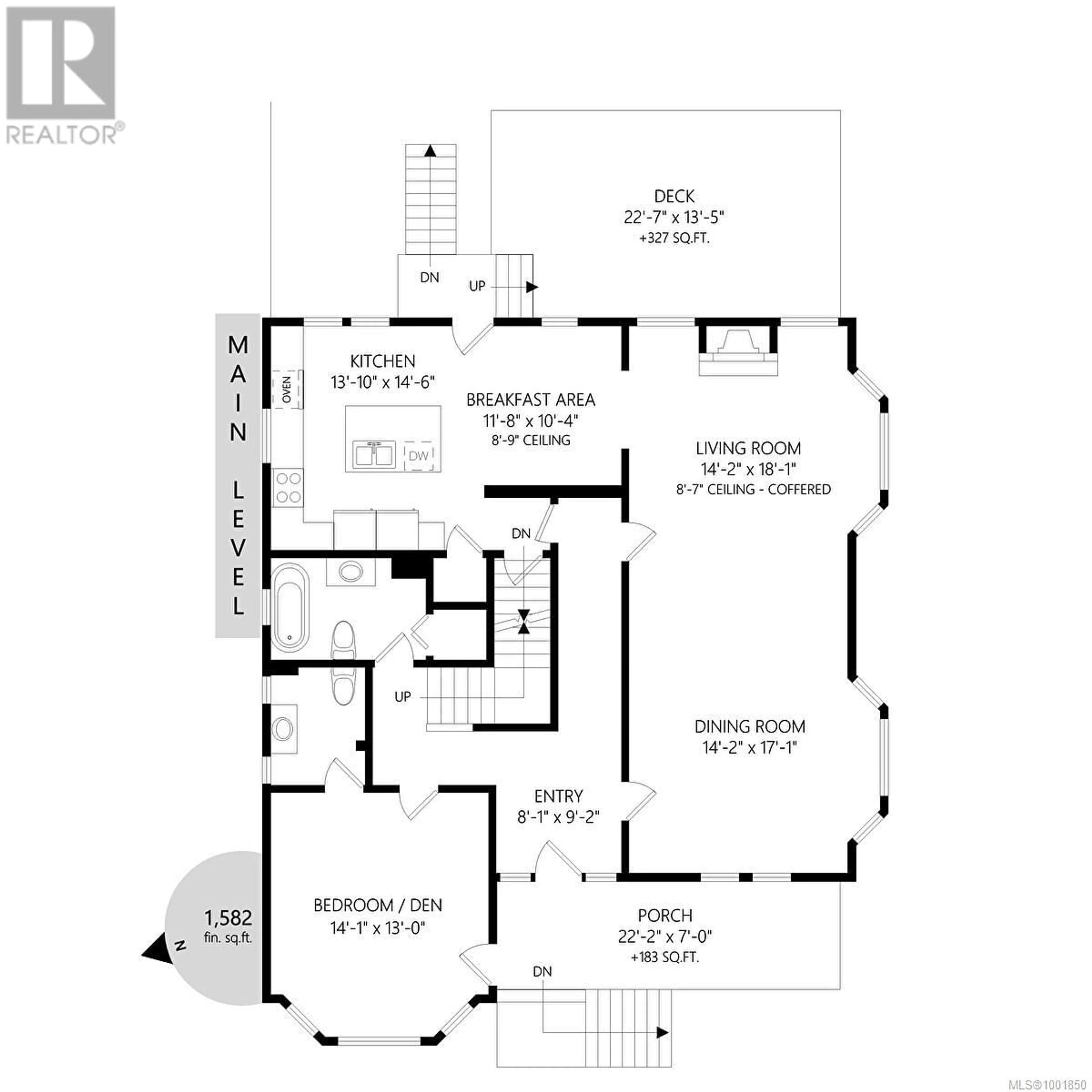 Floor plan for 1403 ARM STREET, Victoria British Columbia V9A4G8