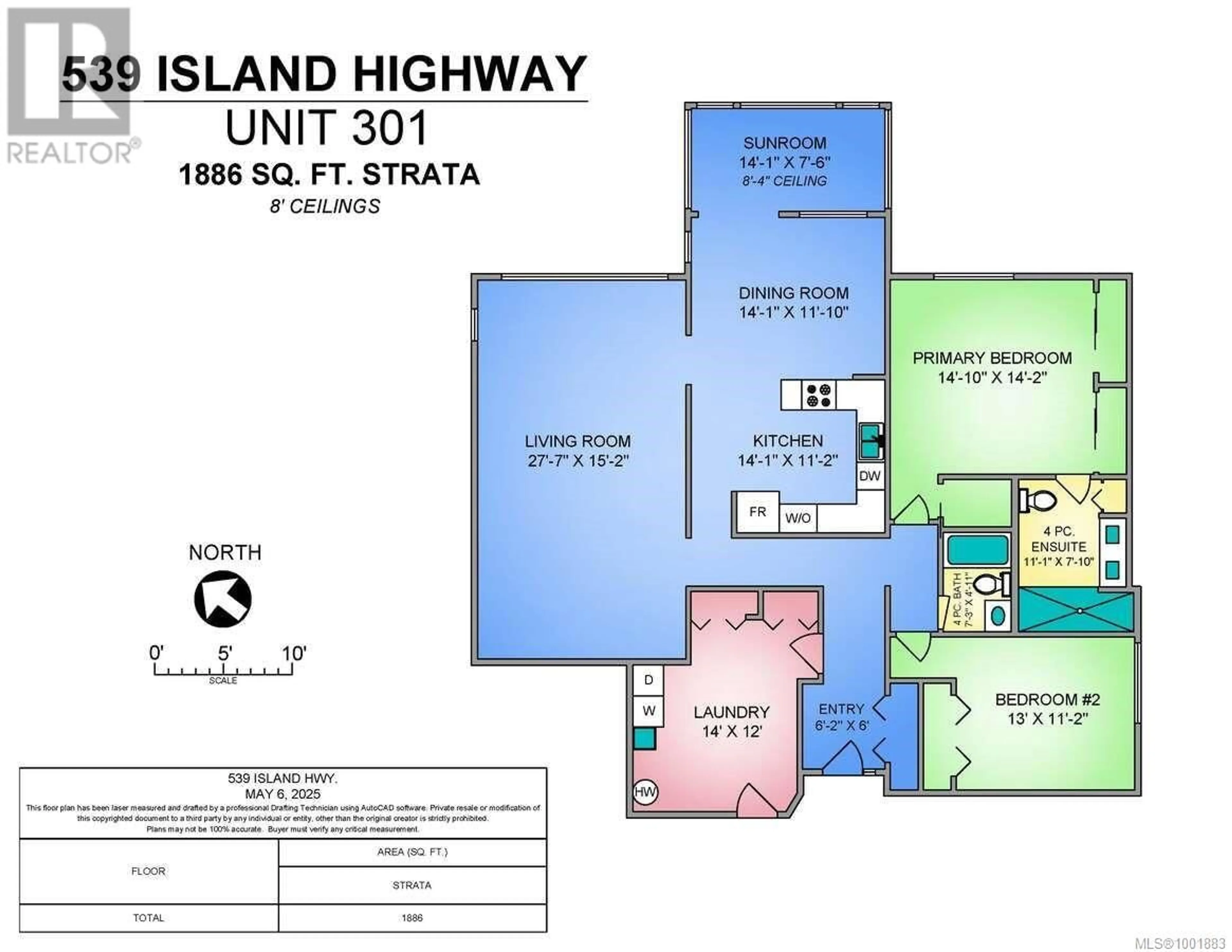 Floor plan for 301 - 539 ISLAND HIGHWAY, Campbell River British Columbia V9W2B9