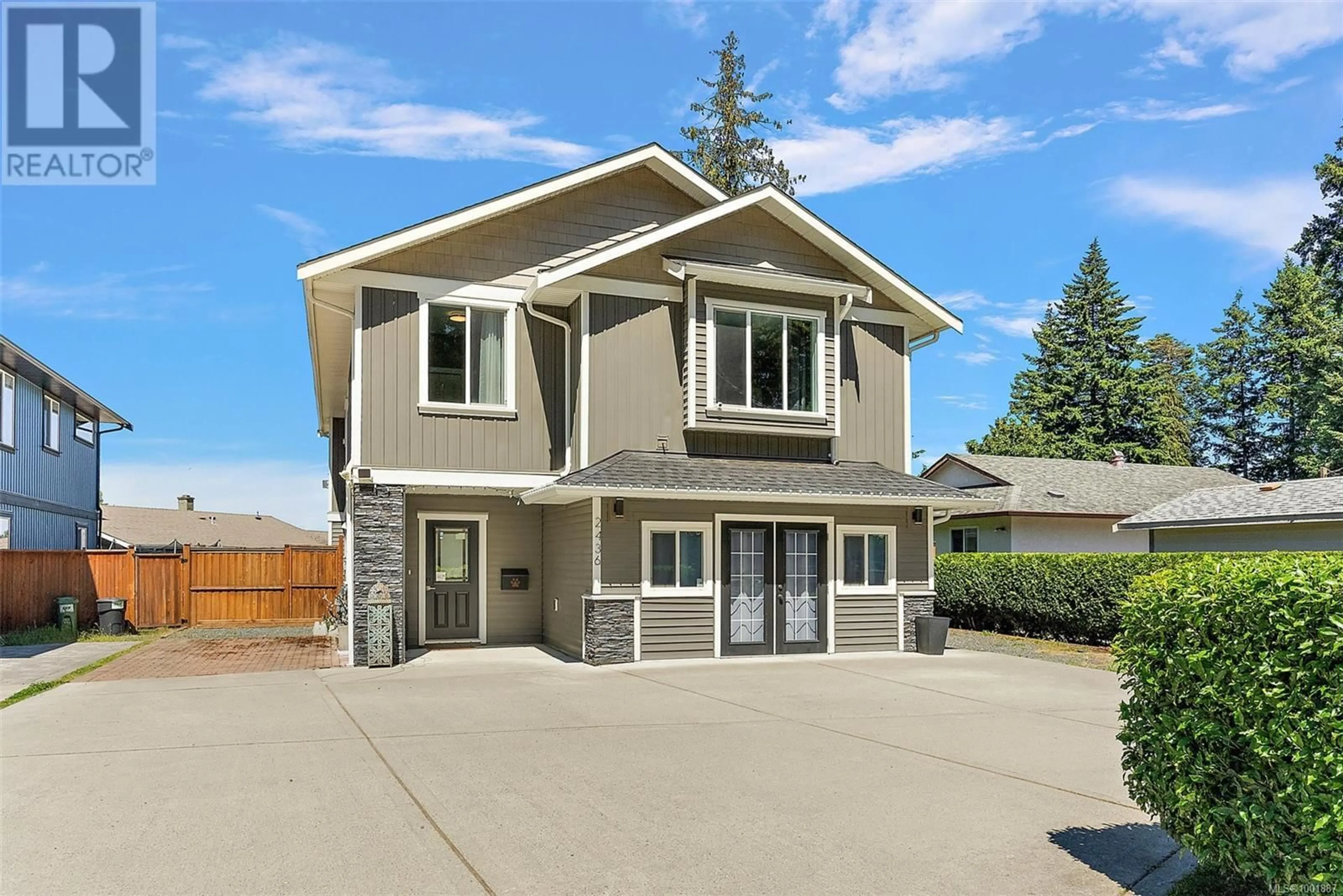 Home with vinyl exterior material, street for 2436 SOOKE ROAD, Colwood British Columbia V9B1X5