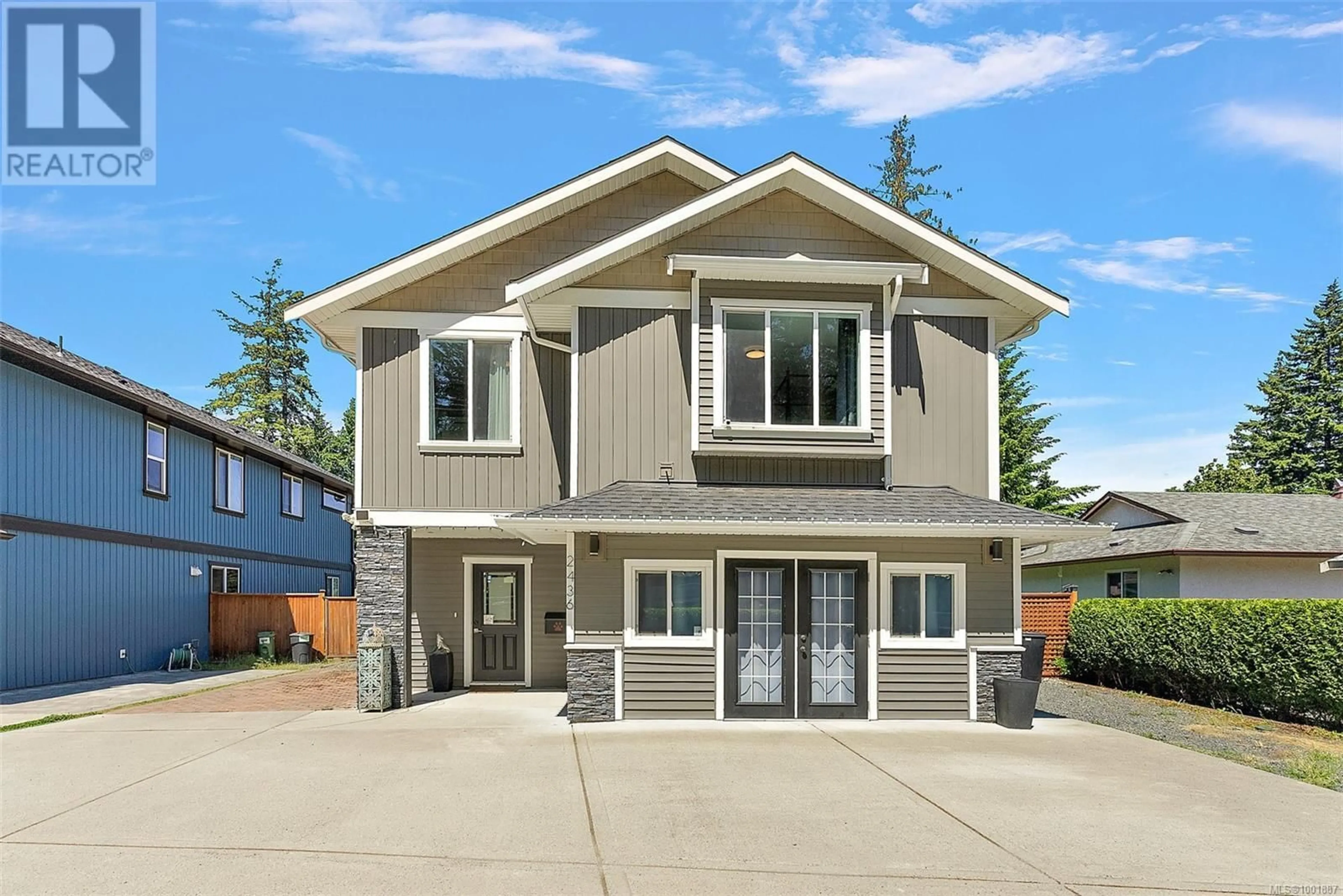 Home with vinyl exterior material, street for 2436 SOOKE ROAD, Colwood British Columbia V9B1X5