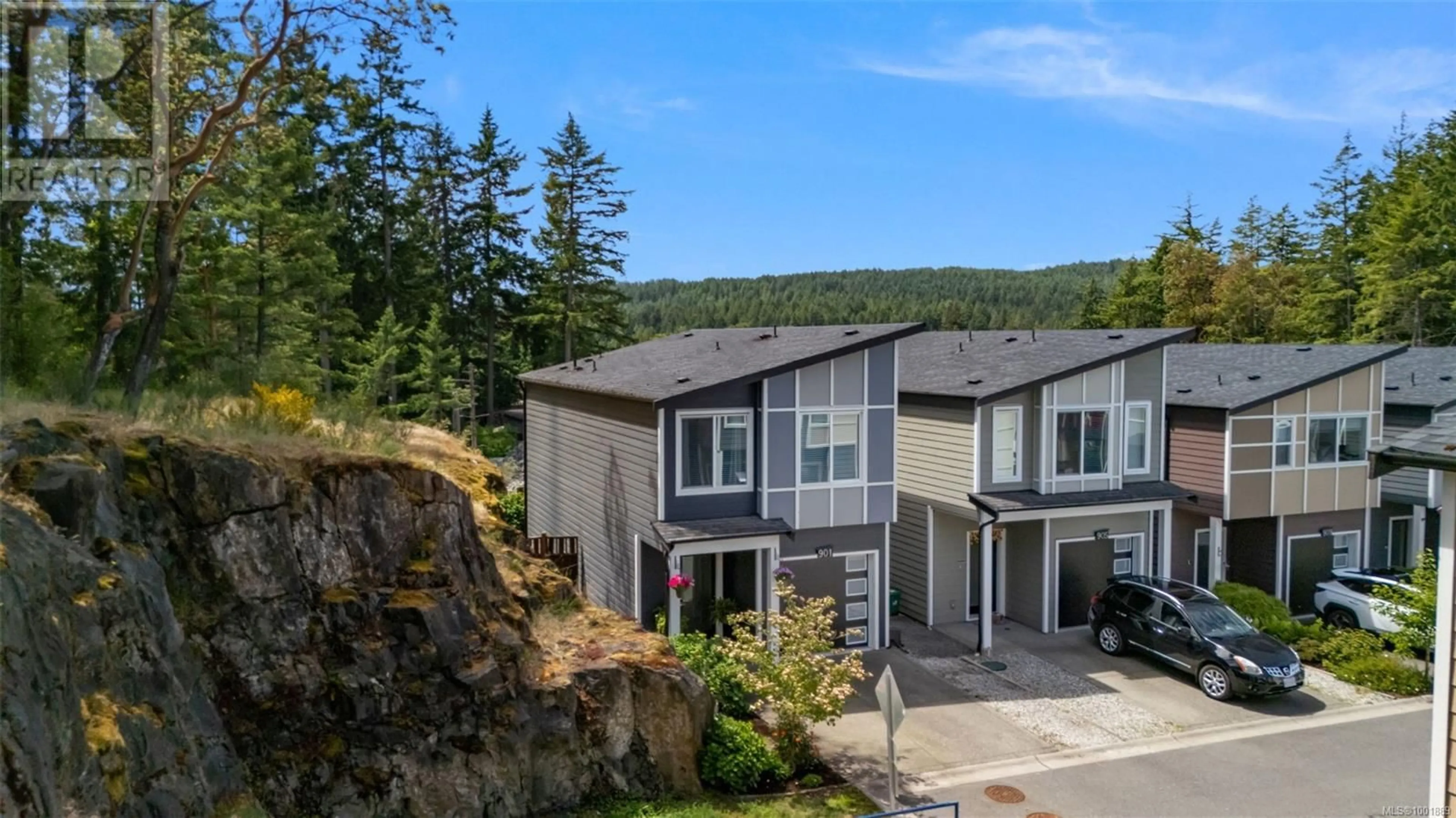 A pic from outside/outdoor area/front of a property/back of a property/a pic from drone, mountain view for 901 FULMAR RISE, Langford British Columbia V9C0J9