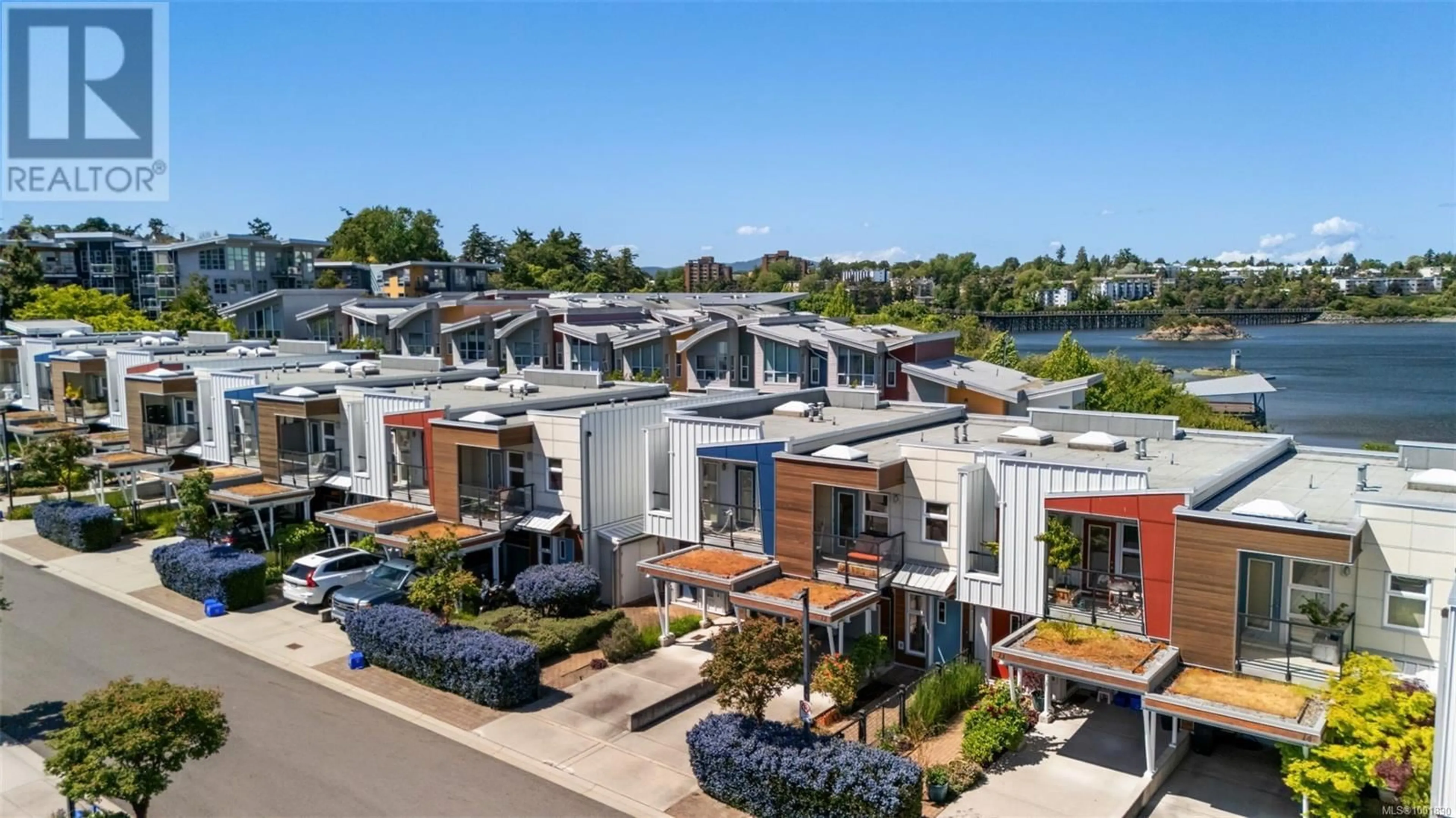 A pic from outside/outdoor area/front of a property/back of a property/a pic from drone, street for 12 - 785 CENTRAL SPUR ROAD, Victoria British Columbia V9A7S1