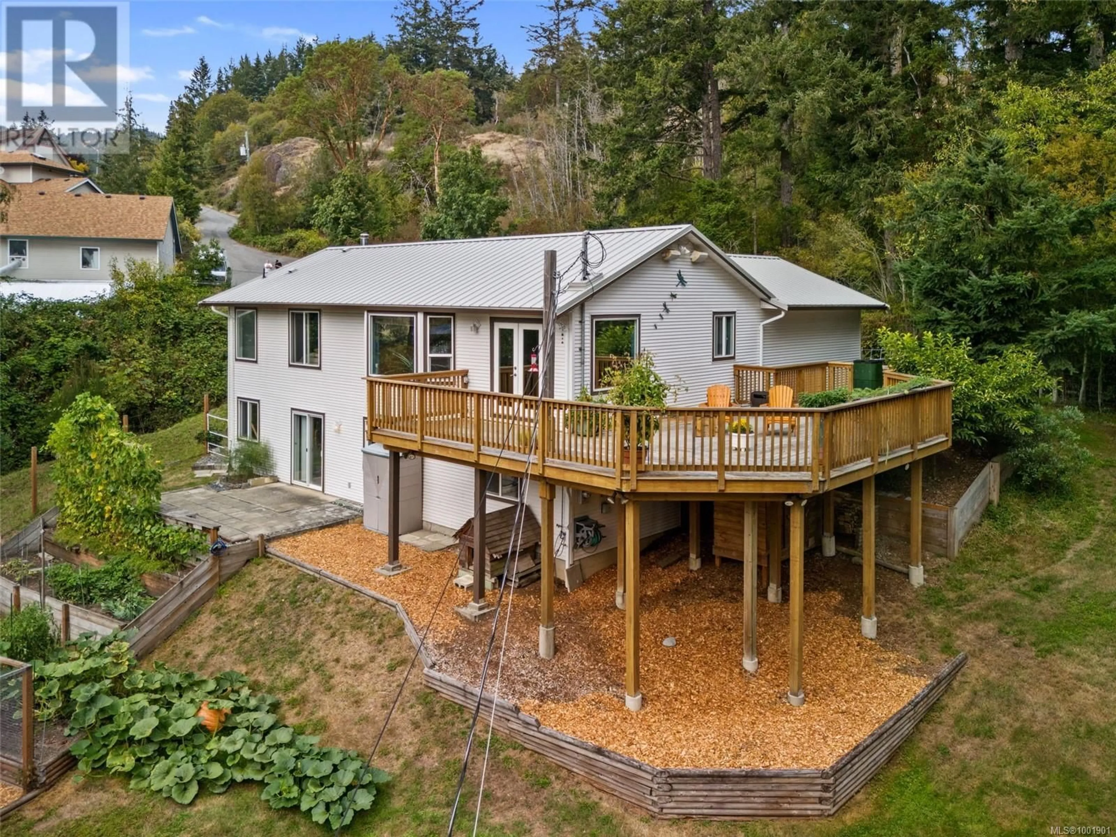 A pic from outside/outdoor area/front of a property/back of a property/a pic from drone, water/lake/river/ocean view for 2030 AYUM ROAD, Sooke British Columbia V9Z0E6