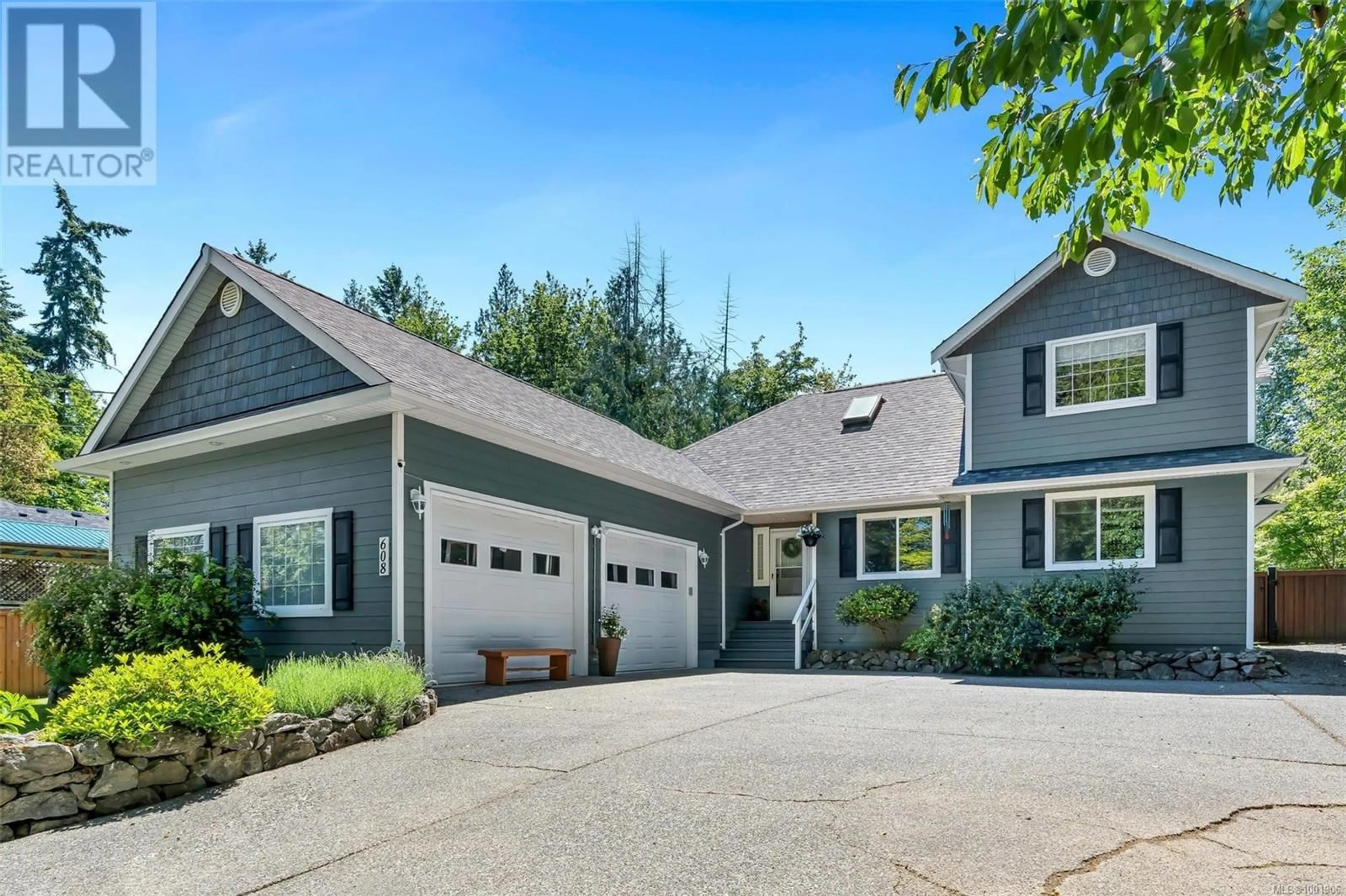Home with vinyl exterior material, street for 608 NOOWICK ROAD, Mill Bay British Columbia V0R2P4