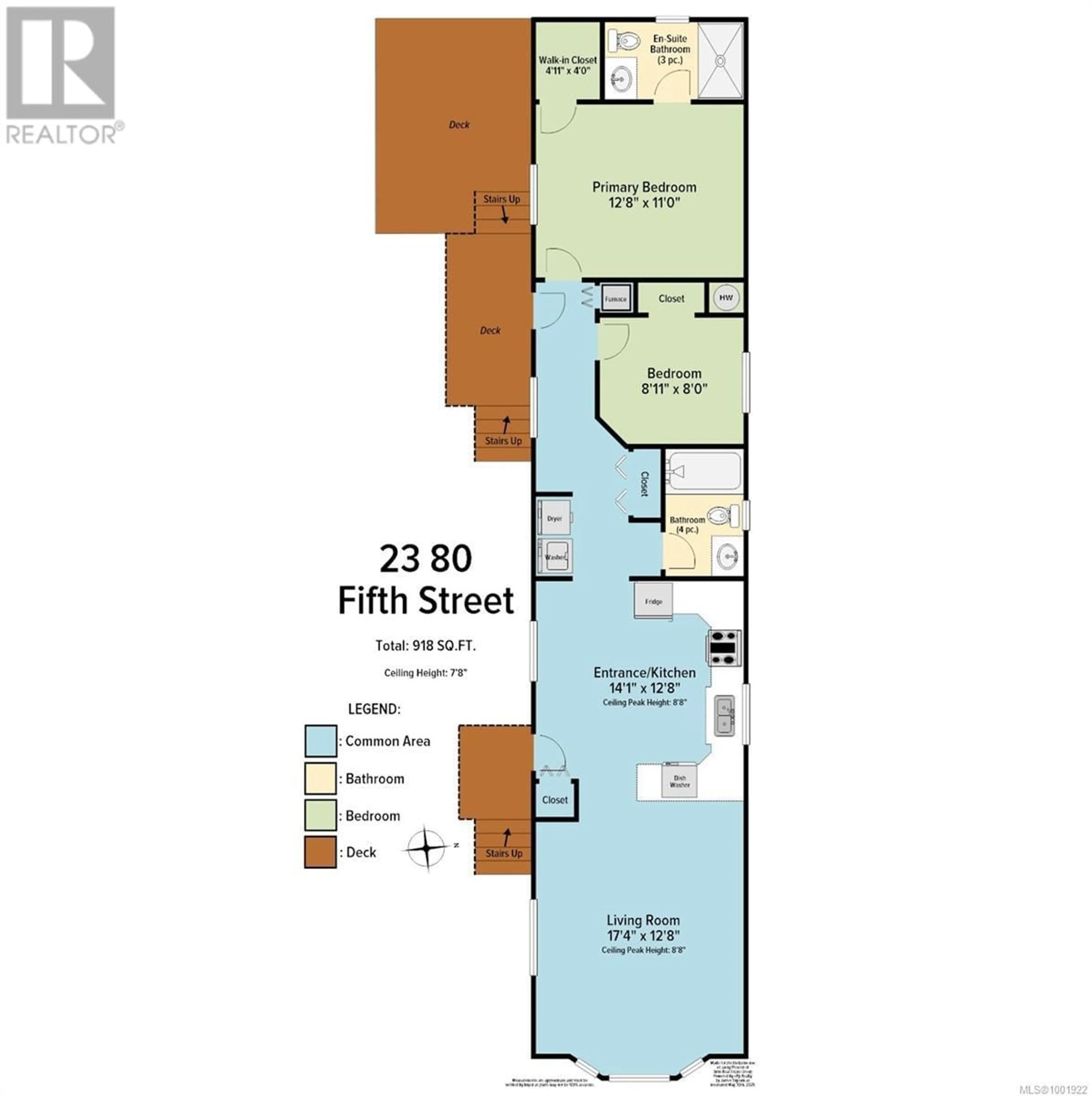 Floor plan for 23 - 80 FIFTH STREET, Nanaimo British Columbia V9R1N1